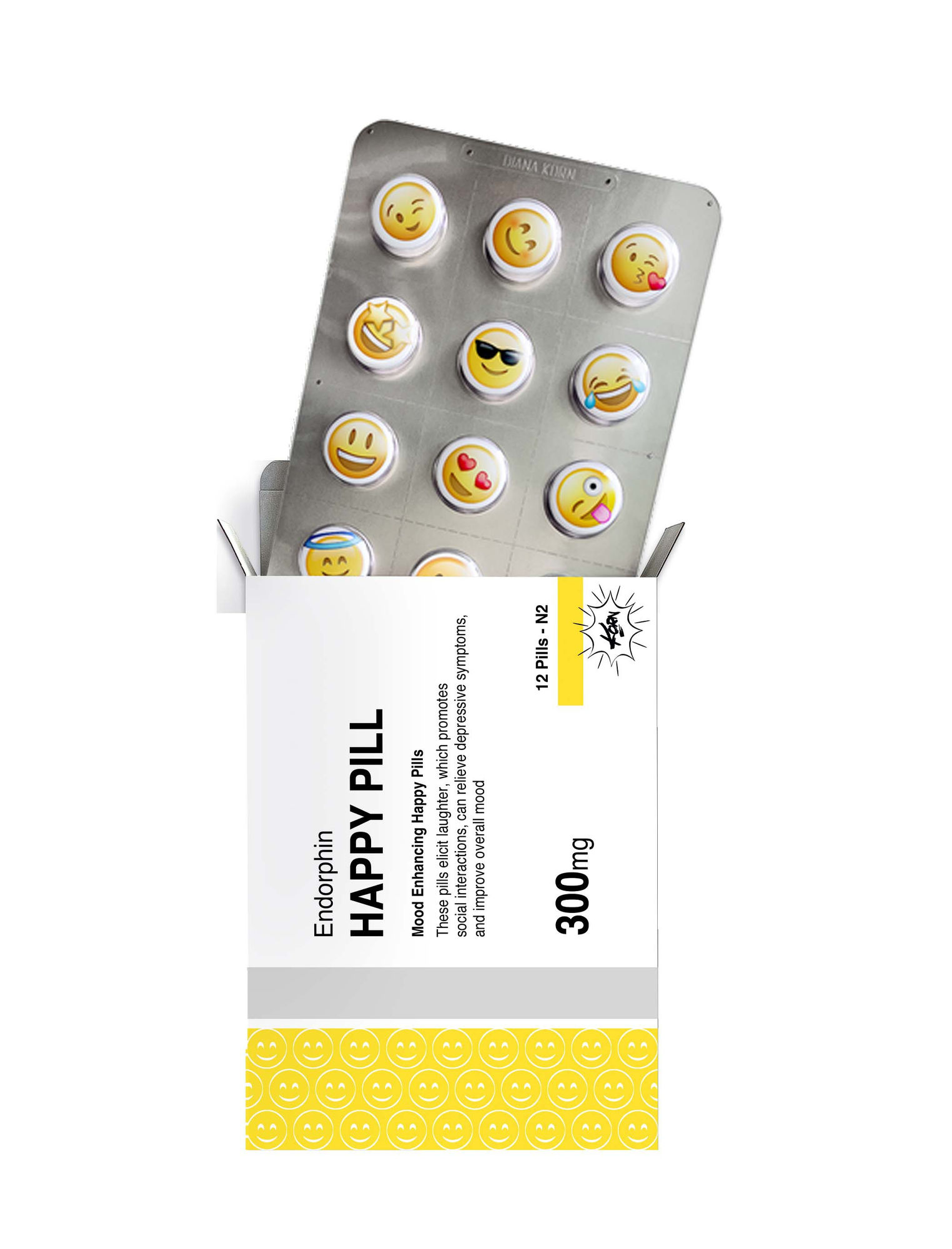 HAPPY Pill - SMILEY, 2024 39 3/8 x 15 3/4 x 4 in., Ed. 8 51 1/5 x 20 1/8 x 5 1/8 in., Ed. 8 63 x 24 1/4 x 5 7/8 in., Ed. 8