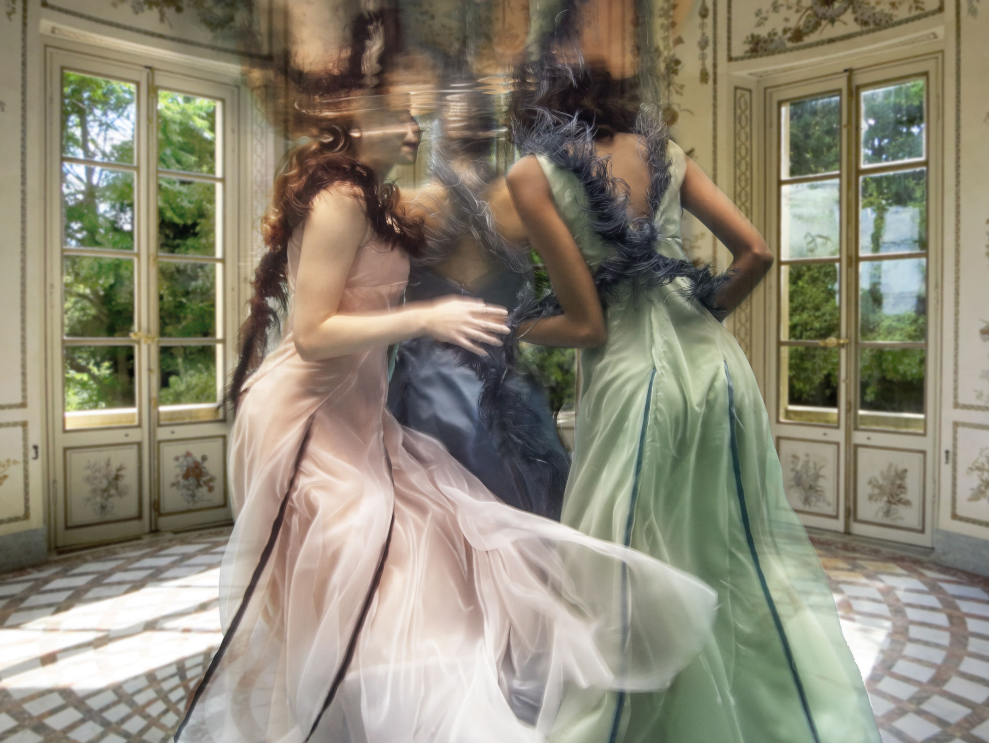 Untitled 016, Palace Staircase, 2023 30 x 40 in., Ed. 7 & 2AP 40 1/2 x 54 in., Ed. 5 & 2AP 49 1/2 x 66 in., Ed. 5 & 2AP 58 x 77 in., Ed. 3 & 2AP