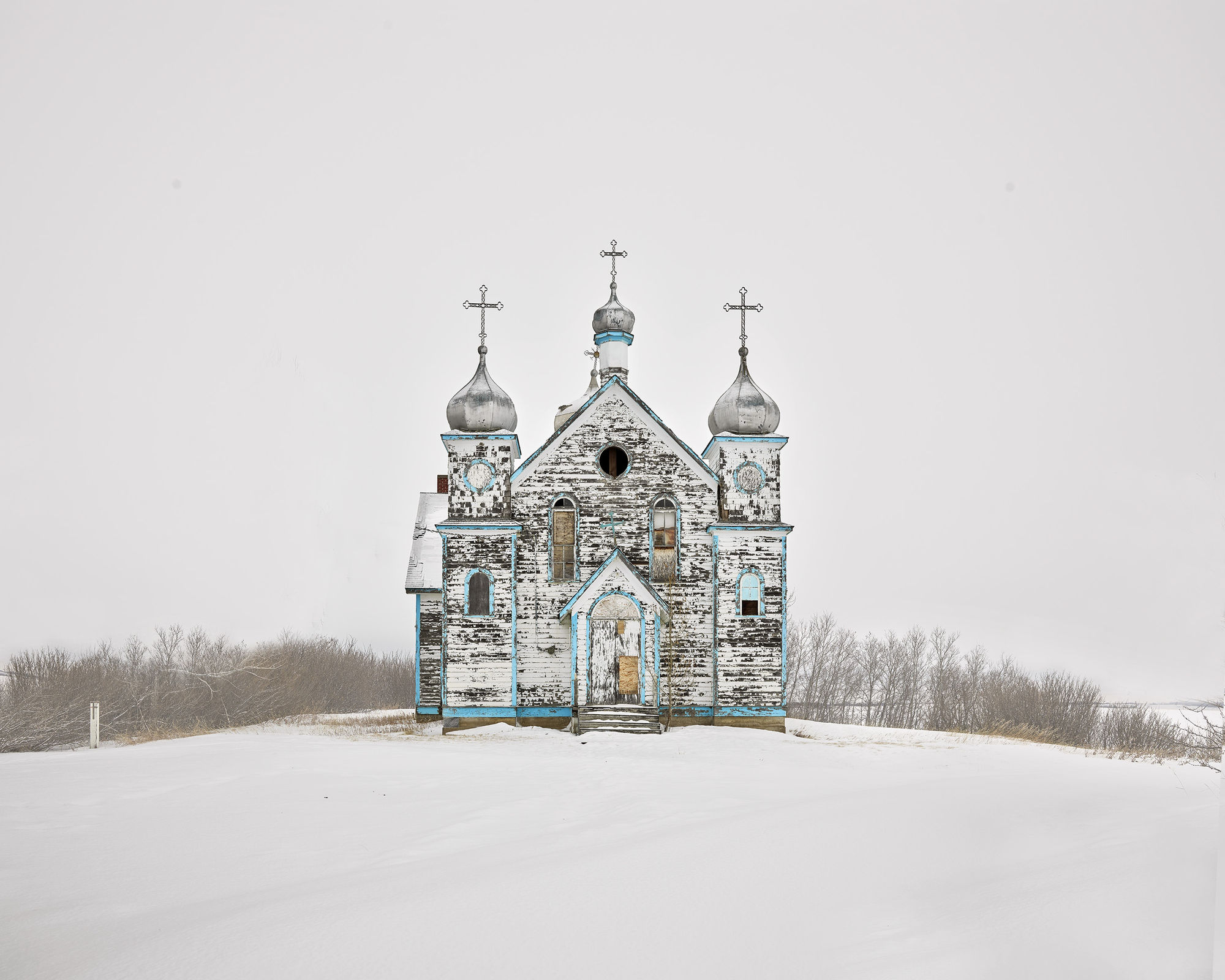 Church on a Hill, Saskatchewan, CA, 2020 21 x 26 in., Ed. 7 & 2 AP 32 x 40 in., Ed. 7 & 2 AP 44 x 55 in. Ed. 10 & 2 AP 59 x 73 1/2 in., Ed. 5 & 2 AP