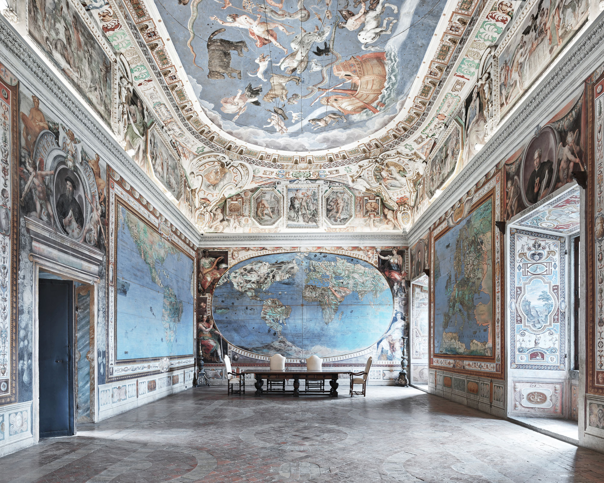 Map Room, Caprarola, Italy, 2016 21 x 26 in., Ed. 7 & 2AP 32 x 40 in., Ed. 7 & 2AP 44 x 55 in., Ed. 10 & 2AP 59 x 73 1/2 in., Ed. 5 & 2AP