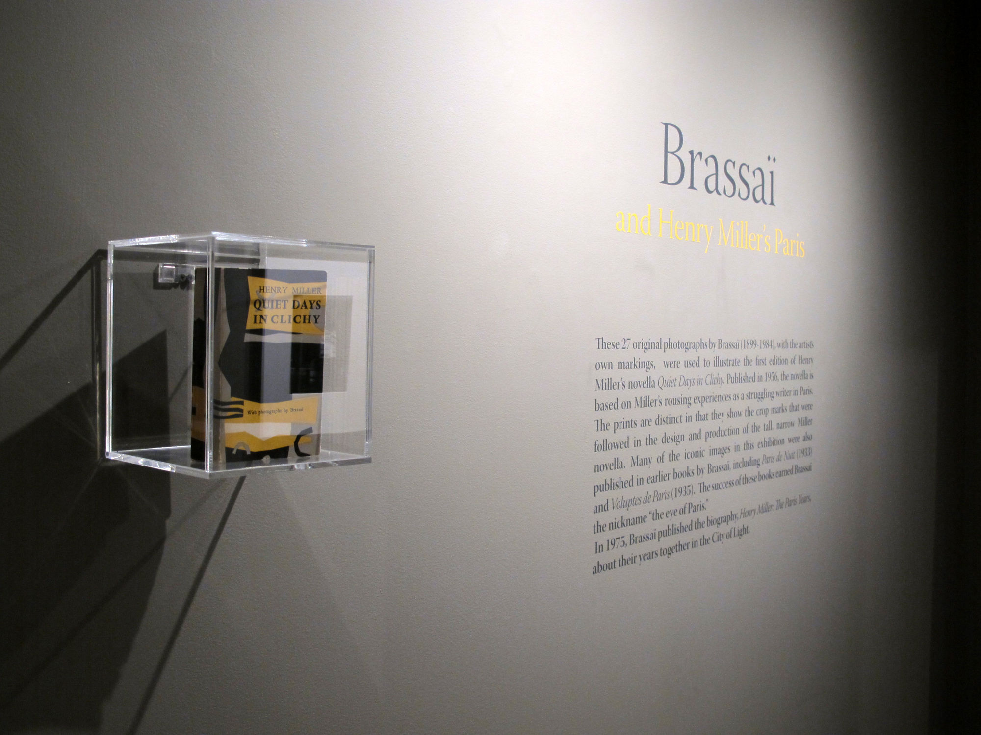 Brassaï and Henry Miller's Paris