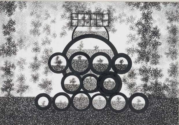 Parag Kashinath Tandel, 1978 Cerebral Buddha #6, 2014,