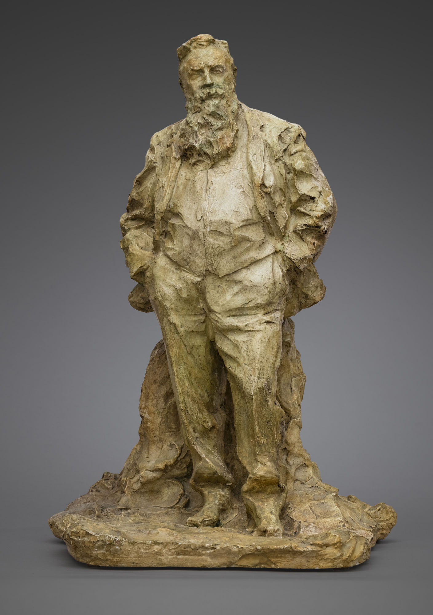 Paul Troubetzkoy Auguste Rodin Studio plaster, in two parts Height : 53 cm