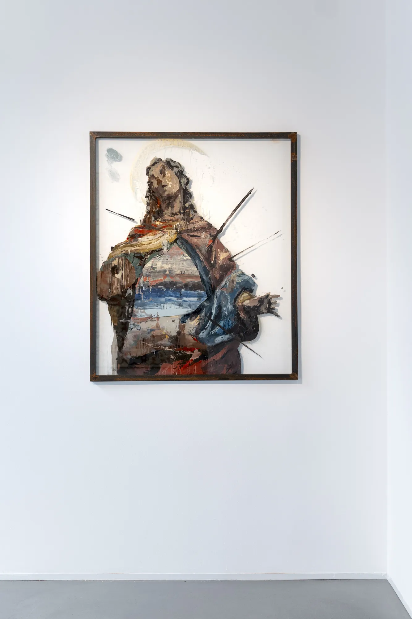 Gonzalo Borondo - Transiciòn, 2021, 100 x 120 cm, acrilico su vetro