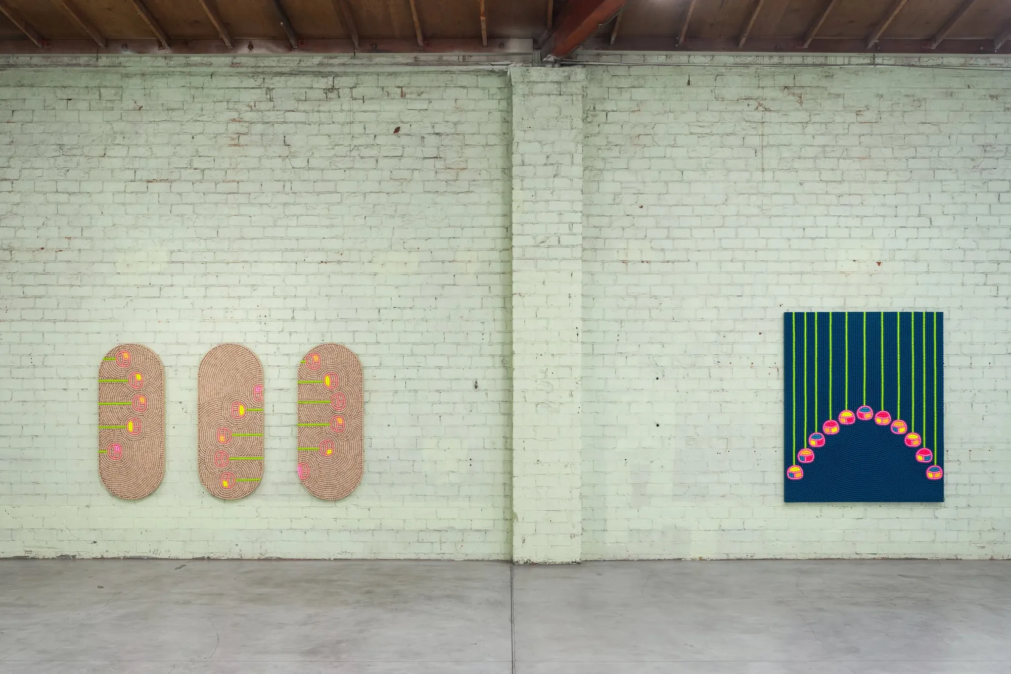 Renée Condo et Caroline Monnet, A Quiet Truth, 2024, vue d'installation. © SideCar Gallery