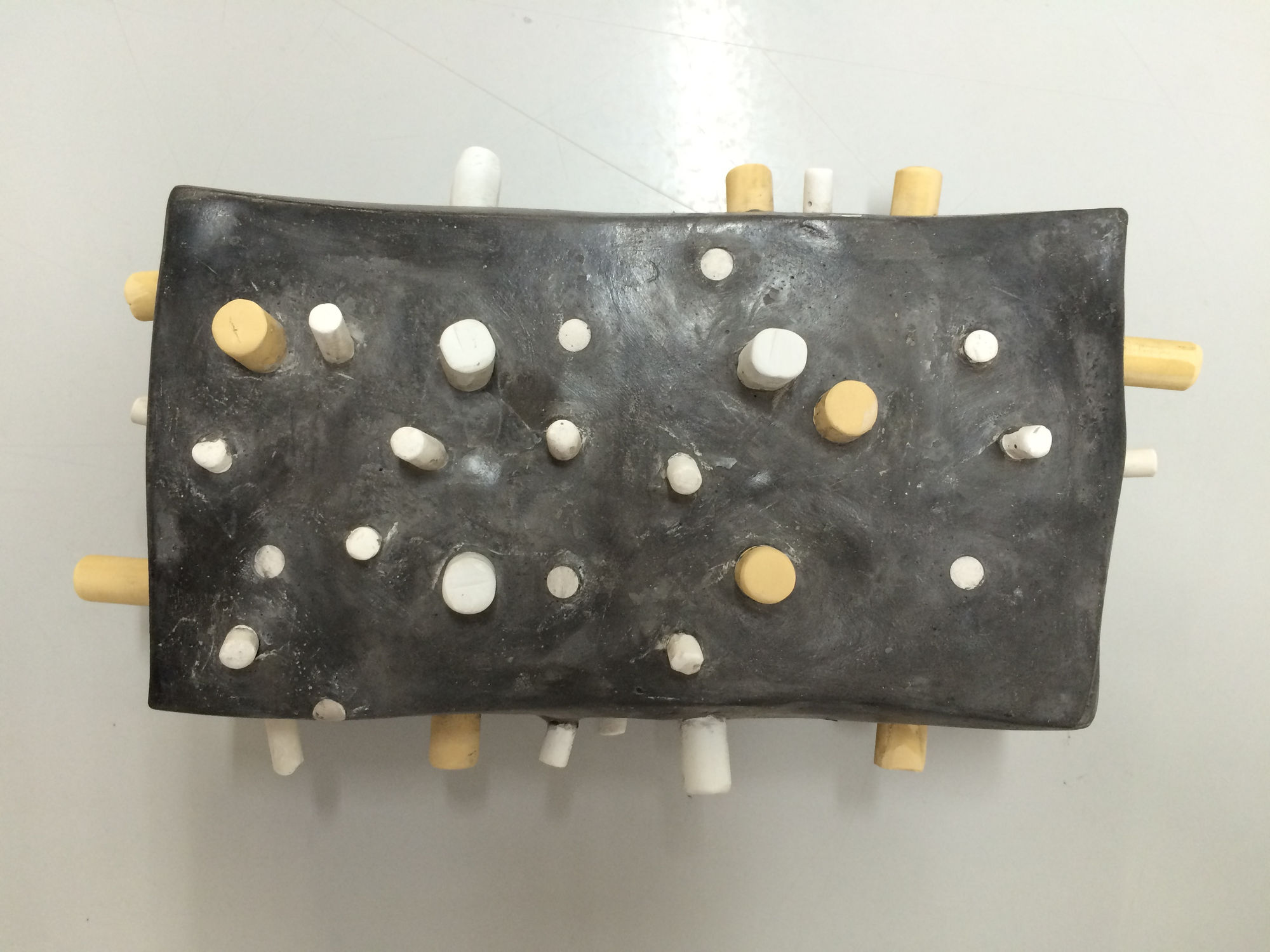 General Idea Chalk A Block Nr. 7 (from a group of 7 objects), 1989 Gesso, colour and chalk 15.2 x 32.4 x 20.3 cm