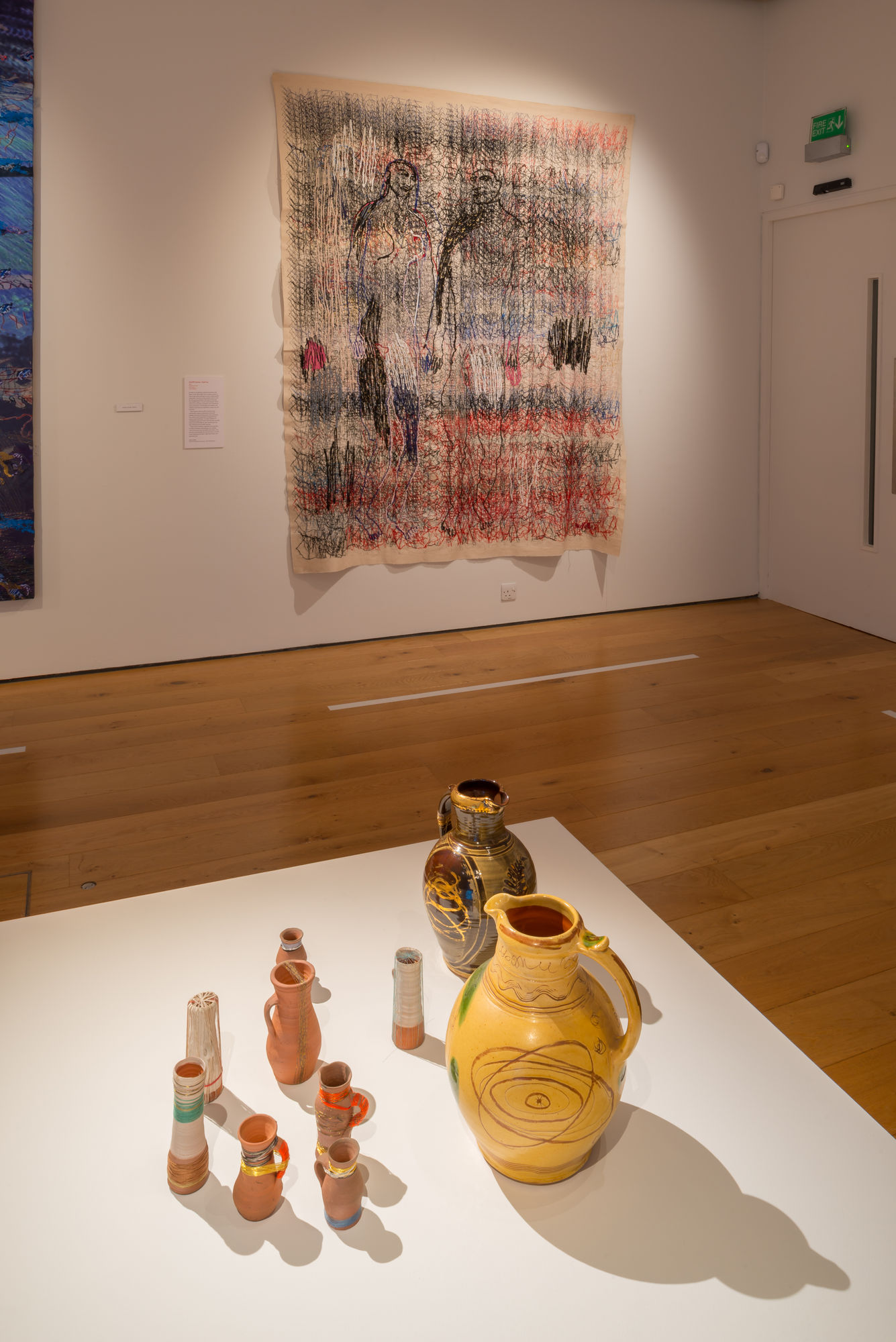 Installation View. Alice Kettle, Threads. Winchester Discovery Centre. 2017.