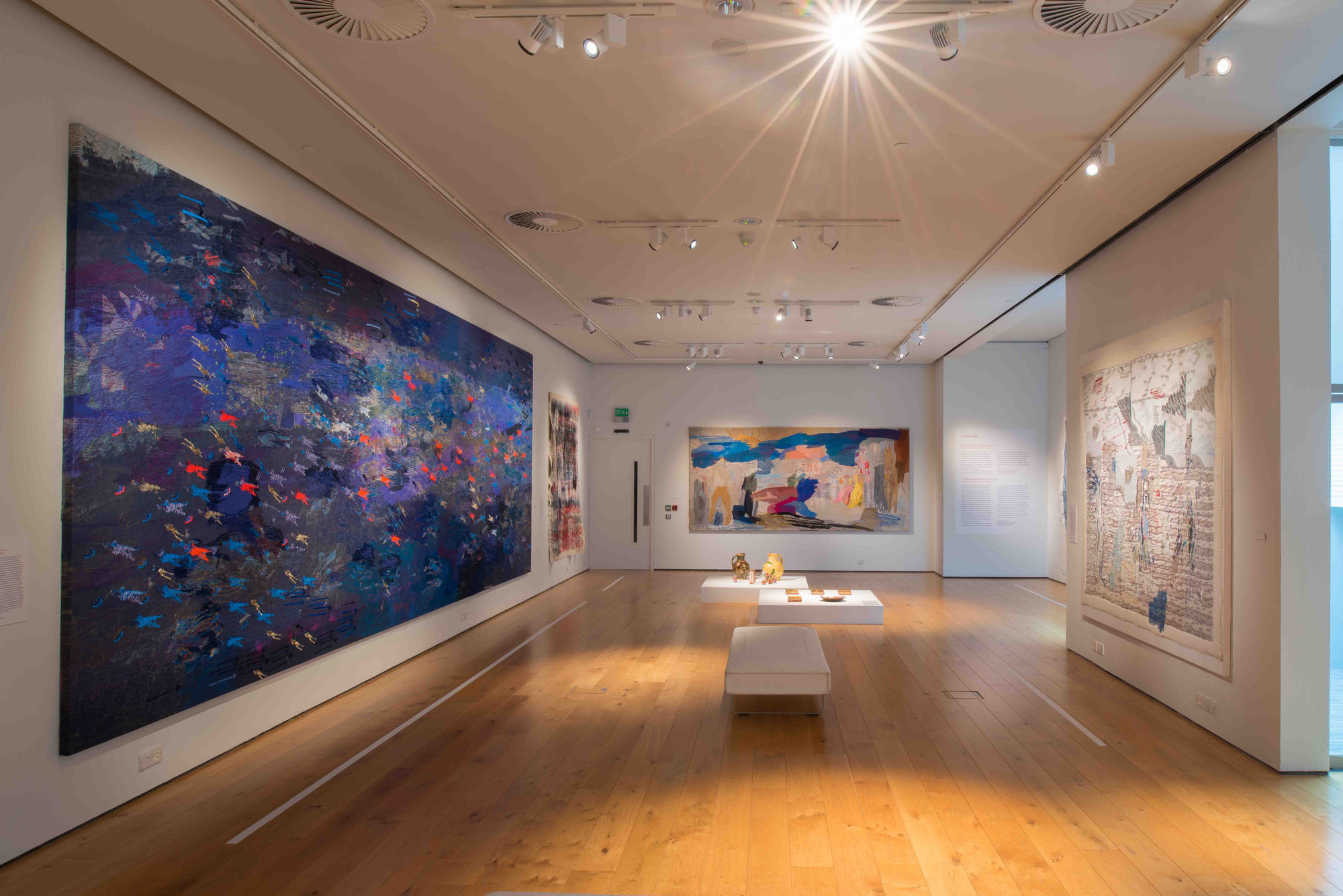 Installation View. Alice Kettle, Threads. Winchester Discovery Centre. 2017.