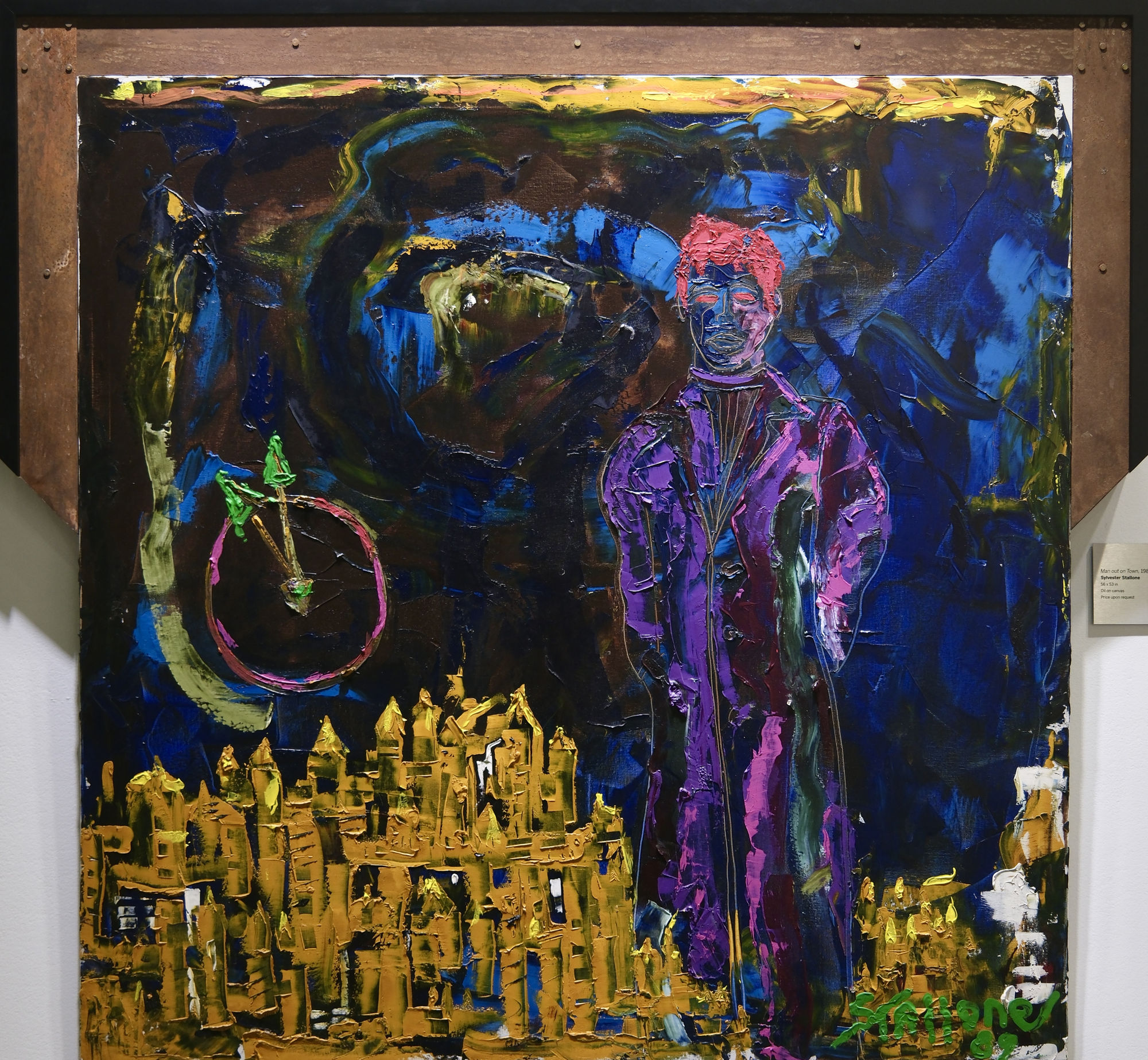 Man out on Town, 1989 56 x 53 in Oil on canvas