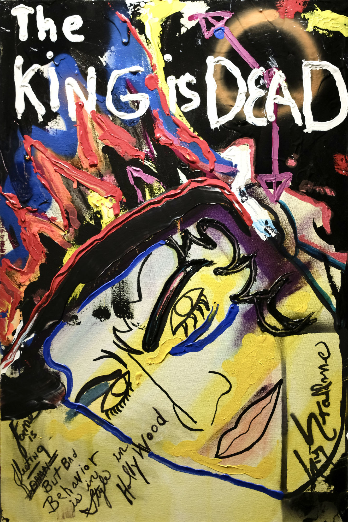 King Is Dead 36 x 24 in Oil on canvas