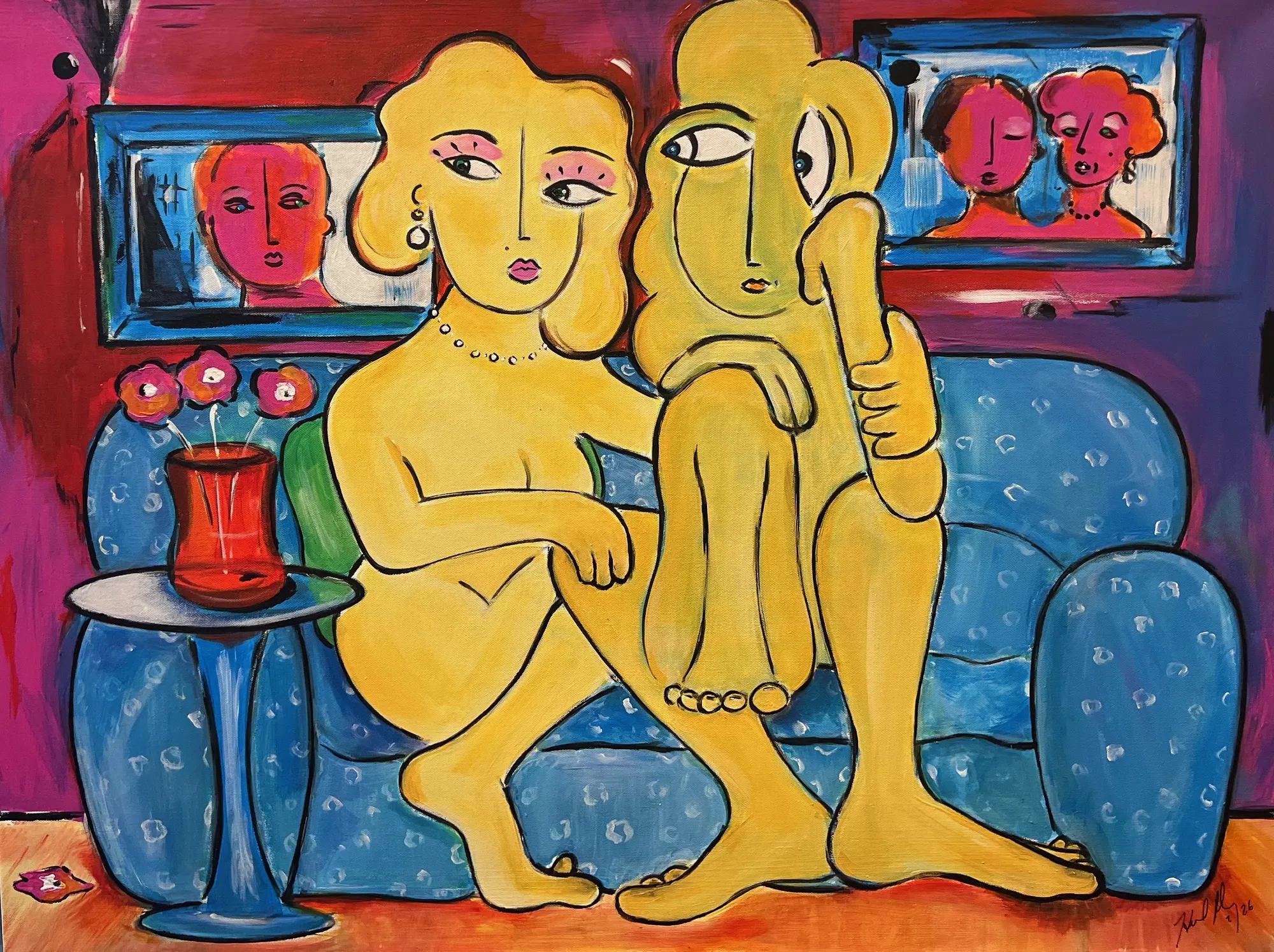 Between Us 2026 30 x 40 Acrylic on canvas