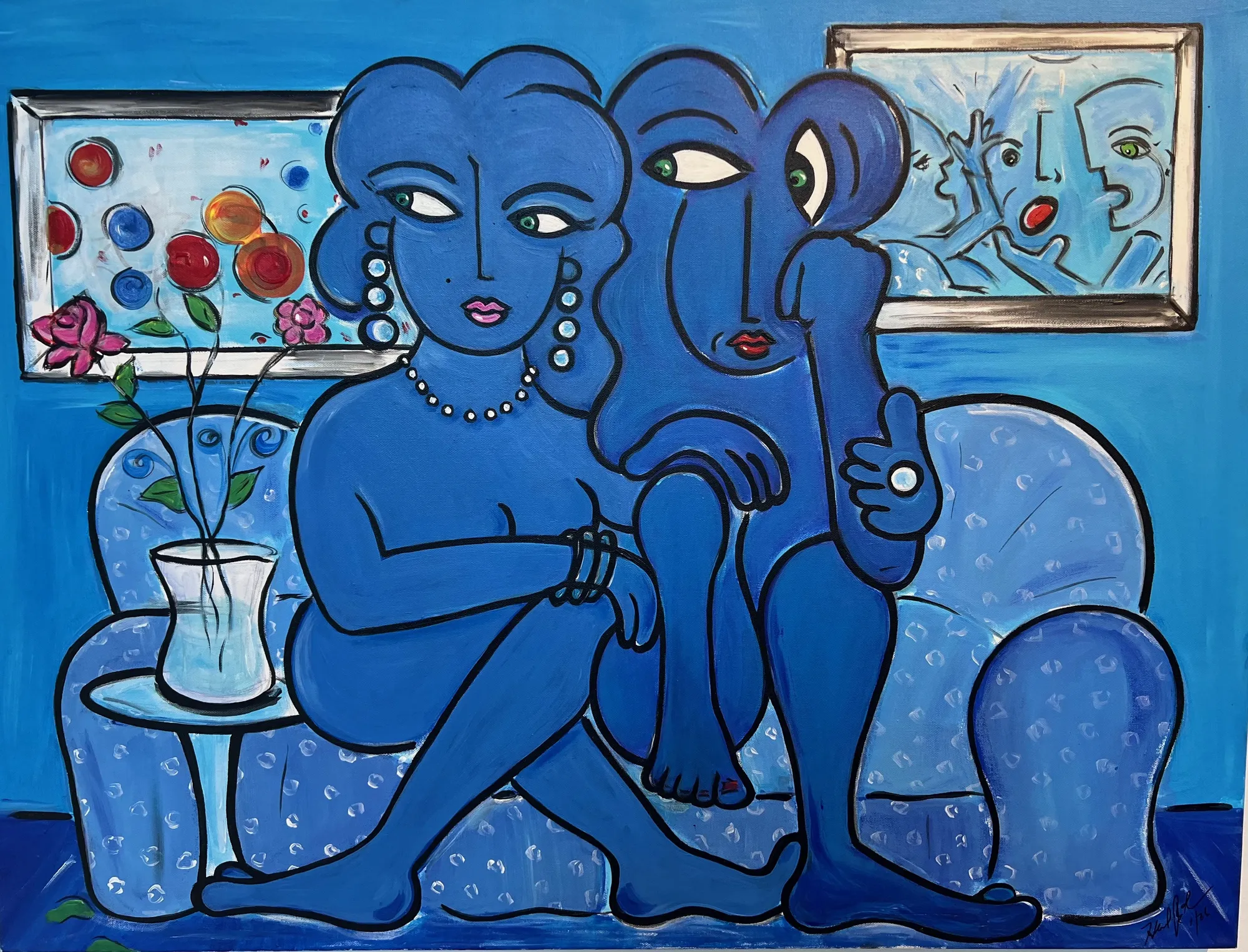 Blue Period 2026 30 x 40 Acrylic on canvas