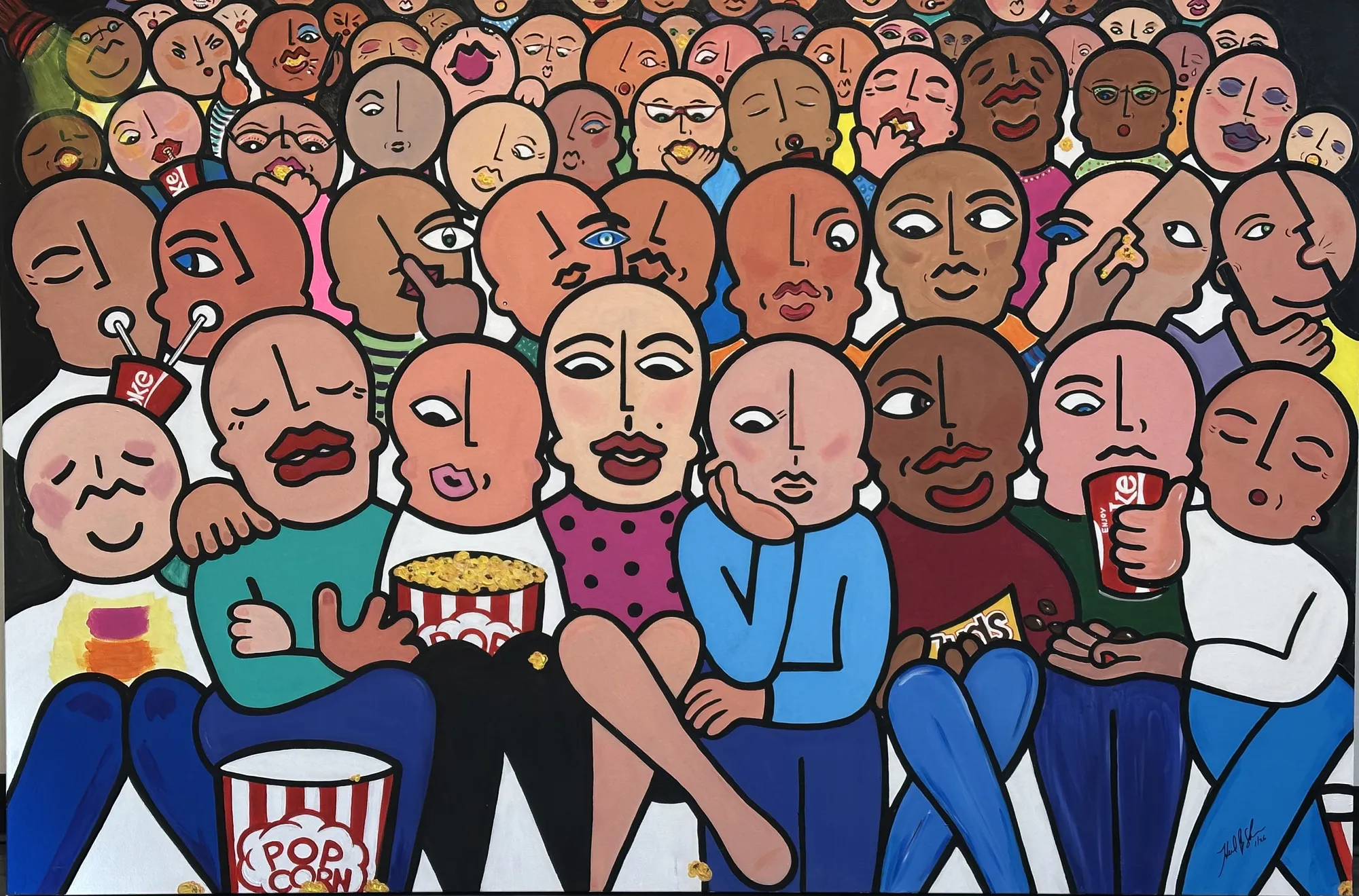 Expressions at the Theatre 2026 48 x72 Acrylic on canvas