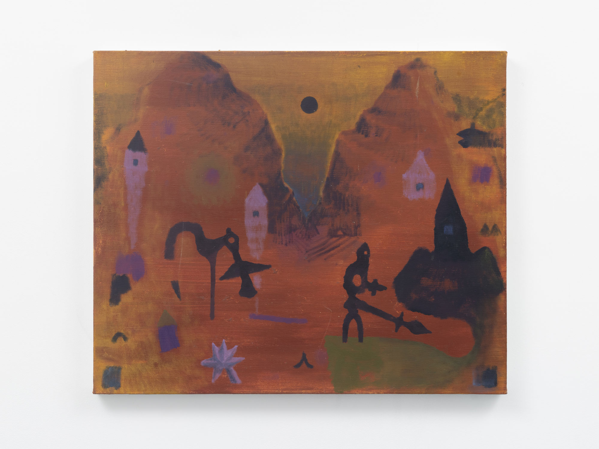 Noel de Lesseps Dream Walker, 2023 Oil, acrylic on linen 20 x 24 inches (51 x 61 cm)