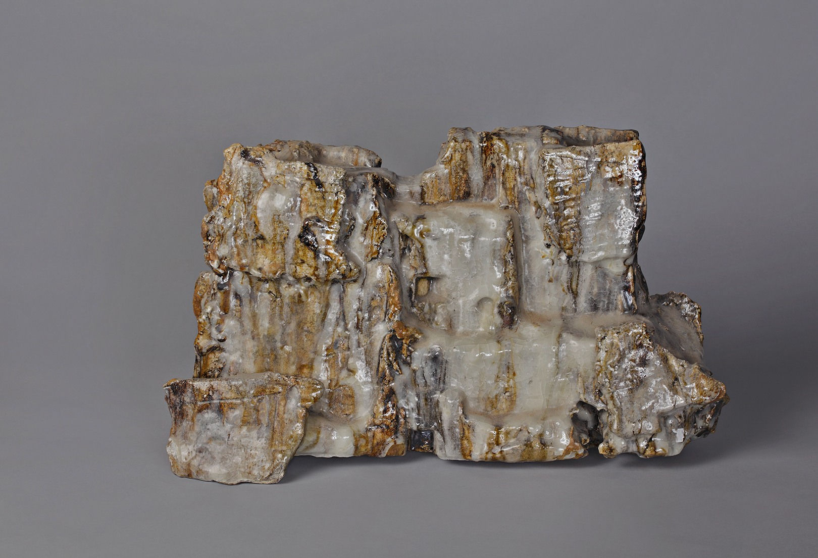 JEFF SHAPIRO (b. 1949) Ice Flow #10 2020 12 1/2 x 20 x 7 inches