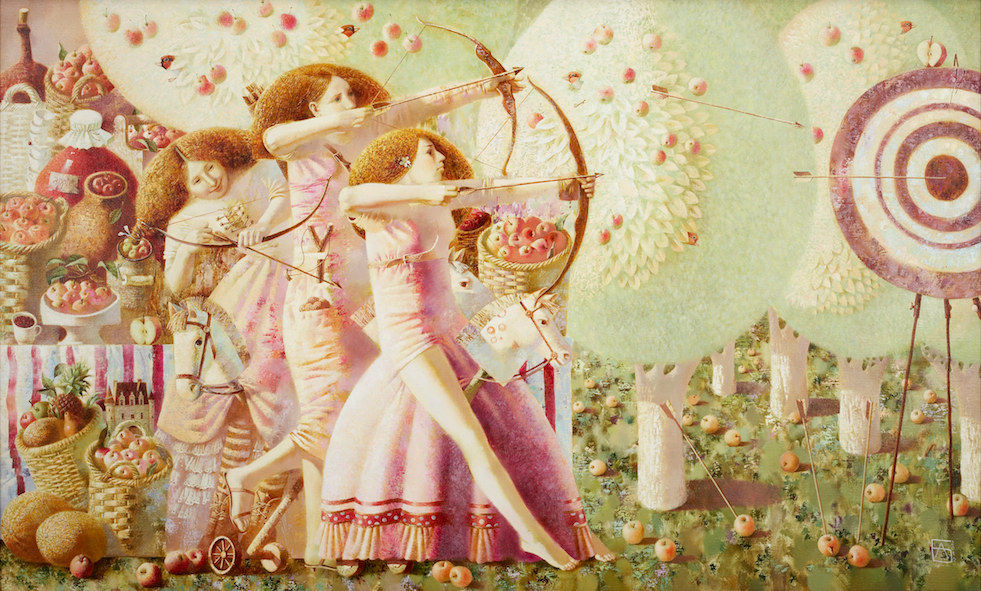 Daughters of Robin Hood 90 x 150cm Oil on canvas
