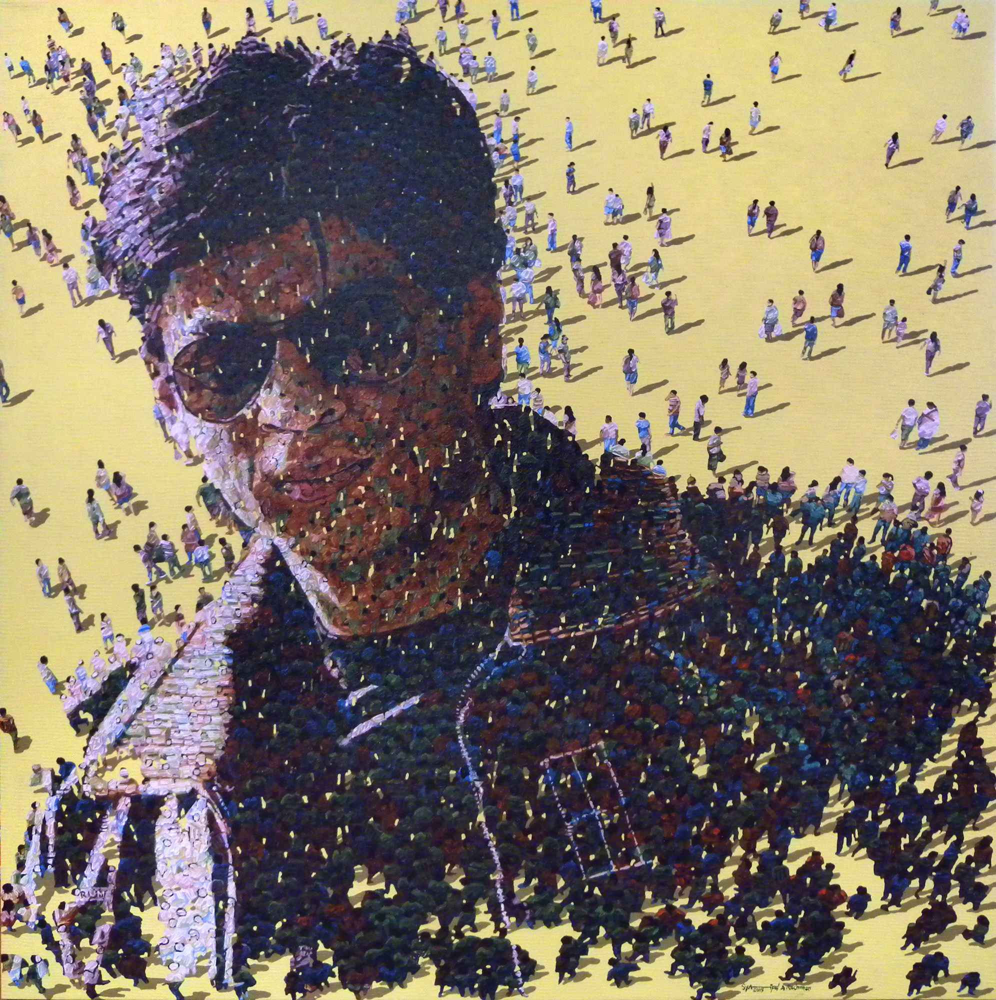 Syaiful Rachman SRK Acrylic on canvas 150 x 150 cm