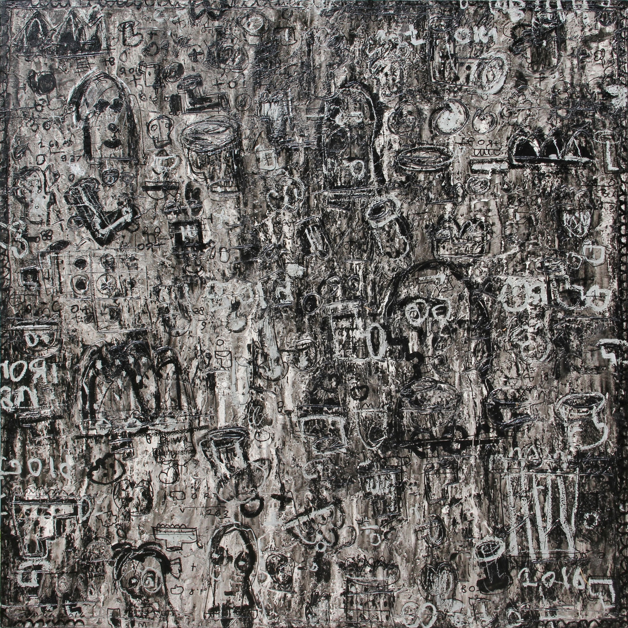 Dedy Sufriadi Across the Universe, 2016 Mixed Media on Canvas 150h x 150w cm SOLD