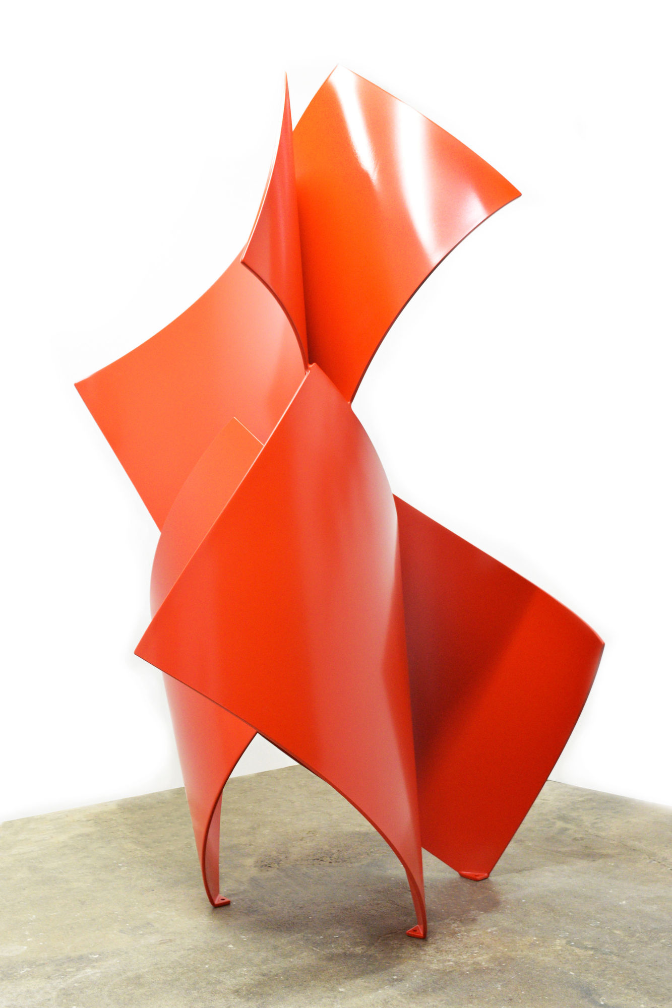 Matt Devine Where This Will Lead, 2016 Aluminium with Red Powdercoat 210h x 105w x 114d cm