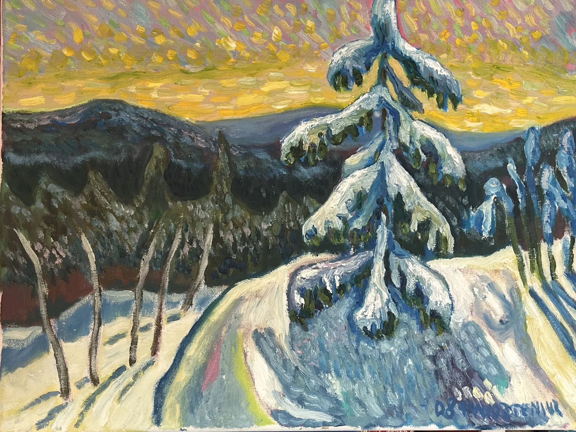 Paavo Stenius, Winter sunrise, 2008