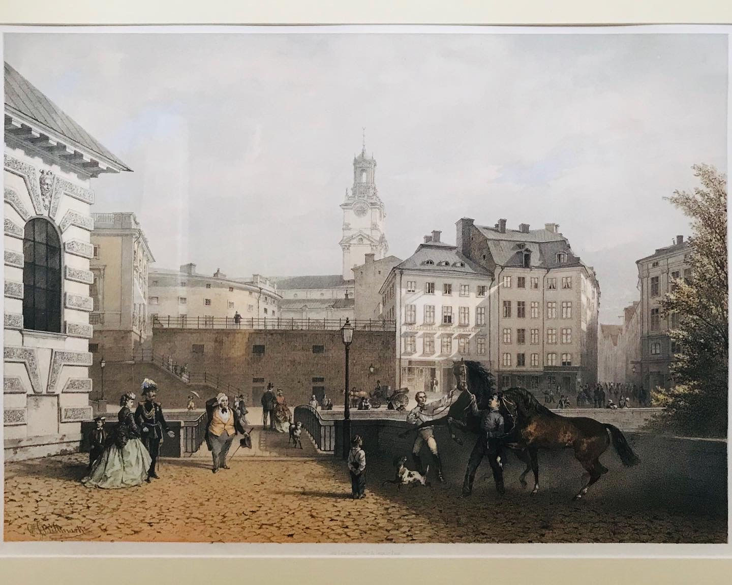 Carl Johan Billmark , Mynttorget, Stockholm, c.1860