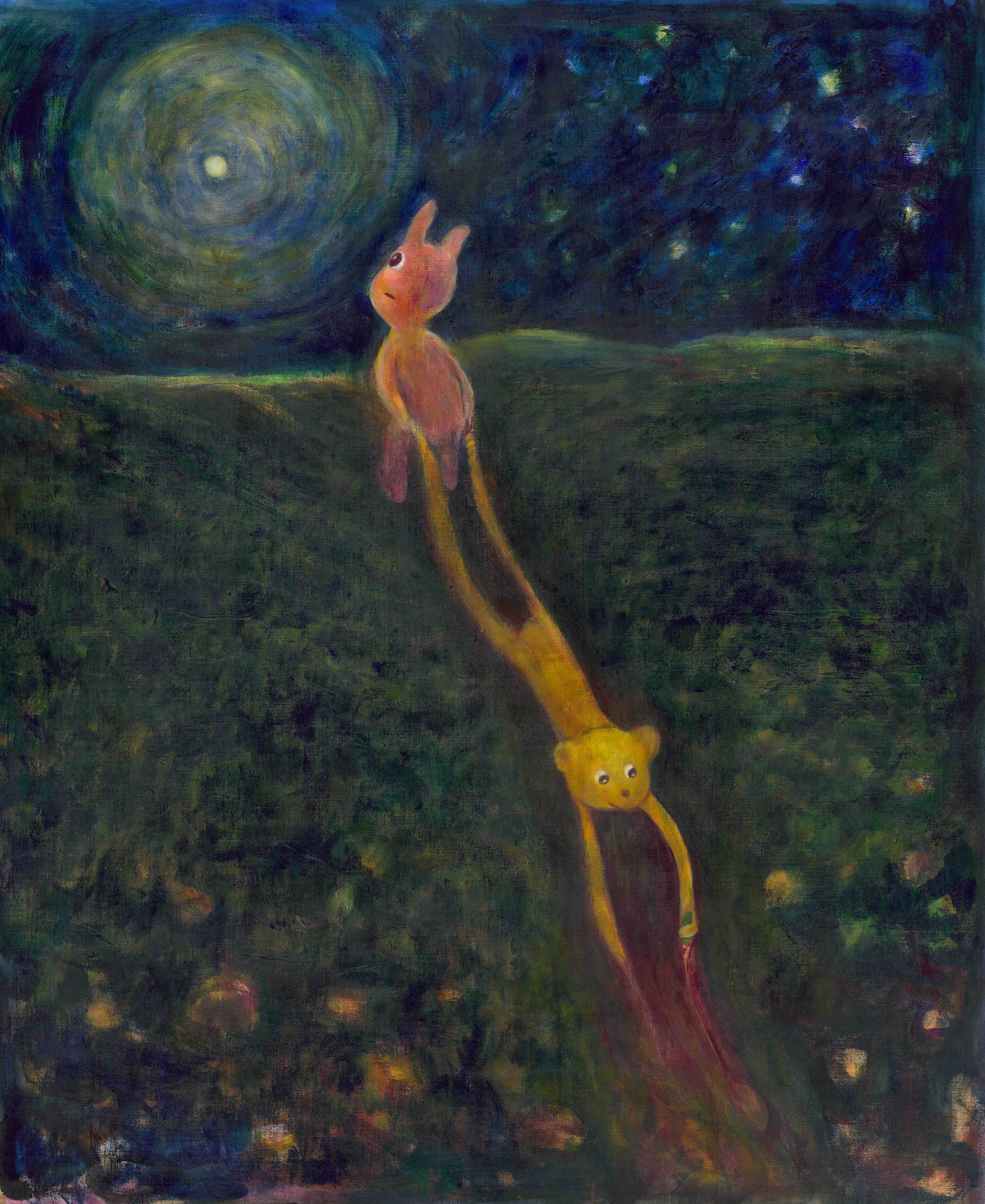 Chen Wei Ting, Exit, Acrylic on canvas, 125 × 95 cm, 2025