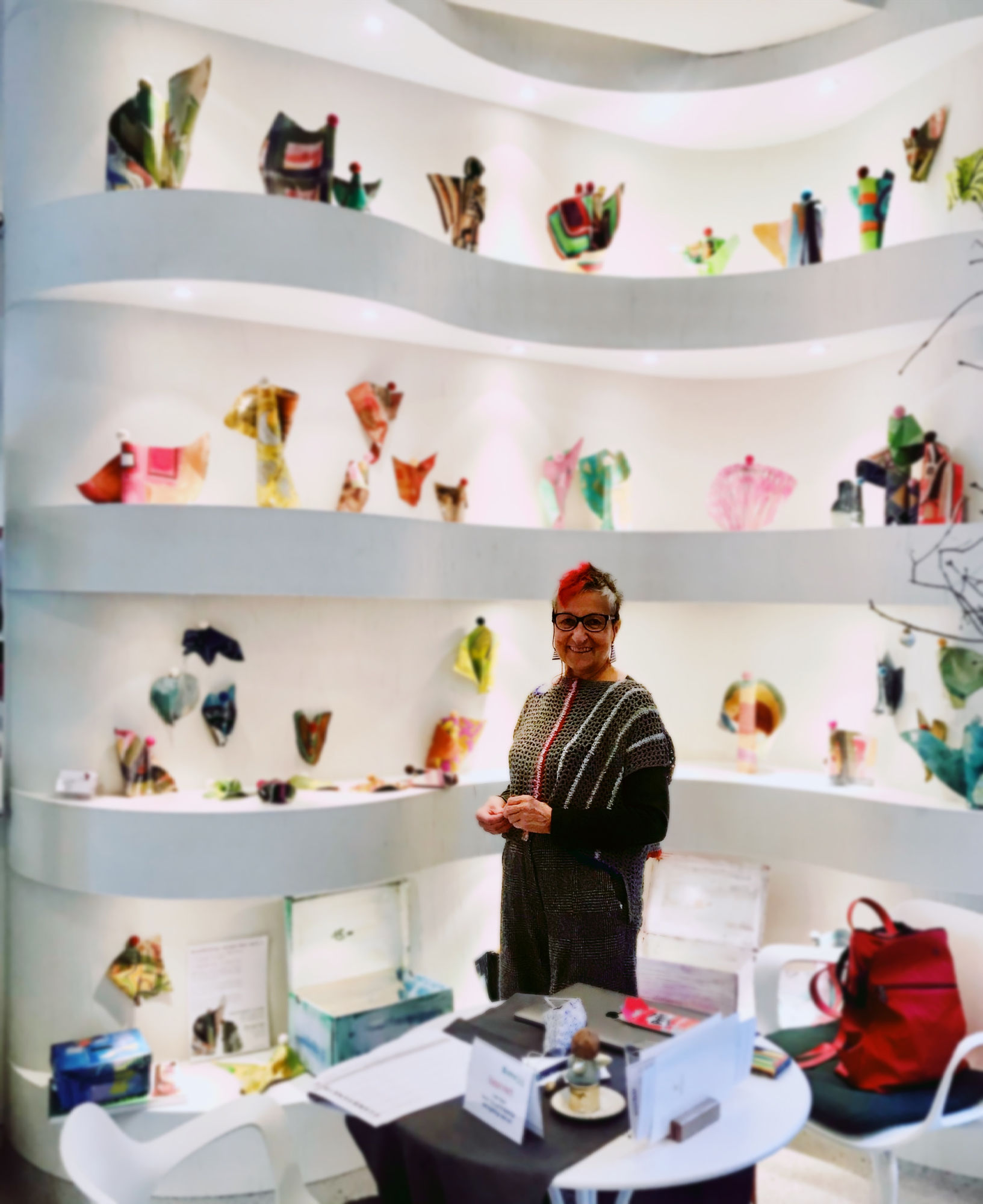 Kunstmalerin beatriXbraun in der DenkBar in St. Gallen