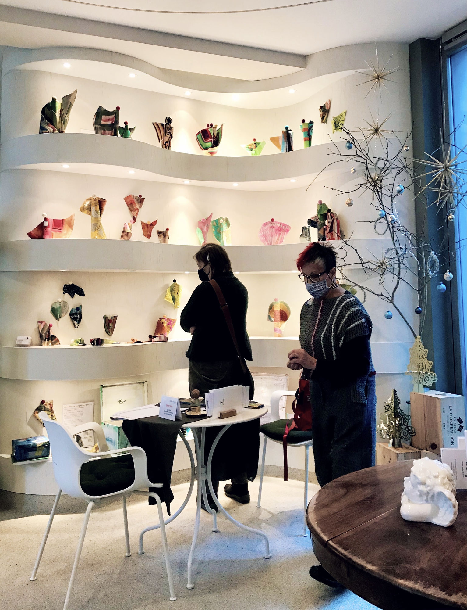 Die Ausstellung «engel der zeit ...» in der DenkBar, St. Gallen, Schweiz