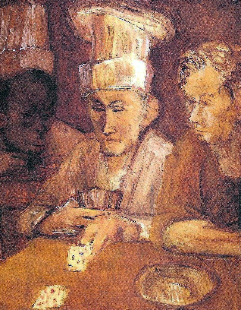Card Players by Eva Frankfurther