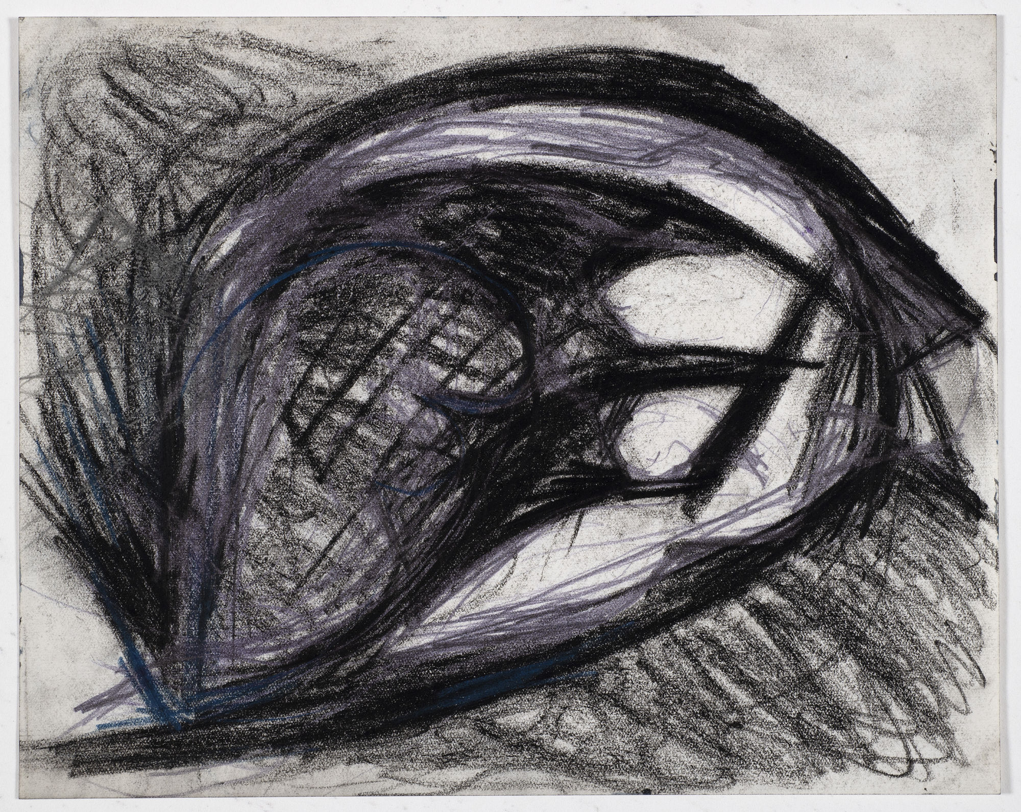 Study,1947, charcoal and coloured chalk on paper, 20.3 x 25.2cm. The Gustav Metzger Foundation