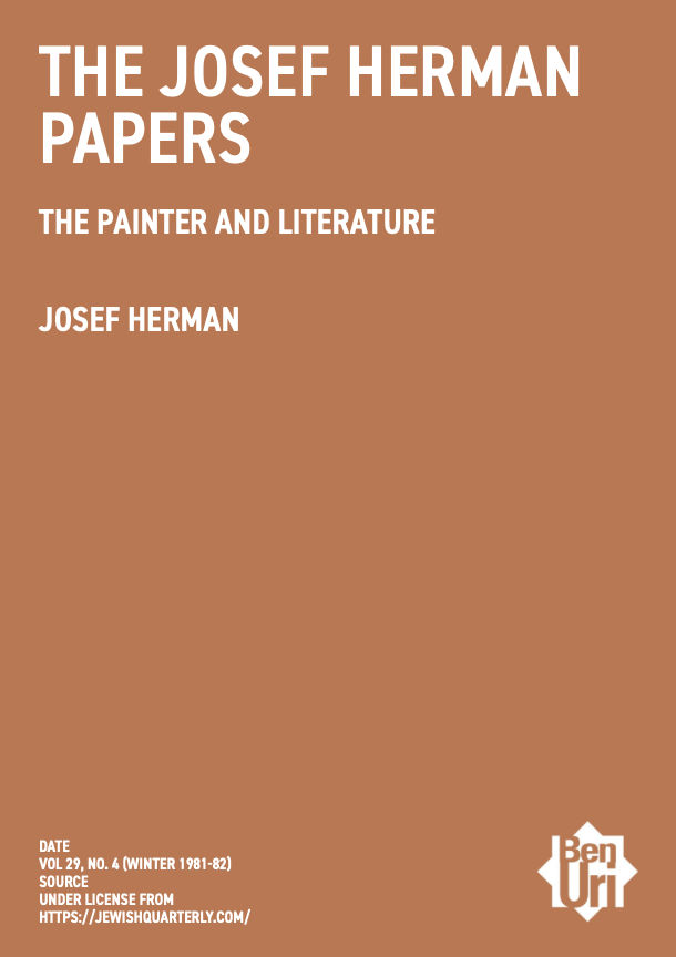 THE PAINTER AND LITERATURE by josef herman read it here