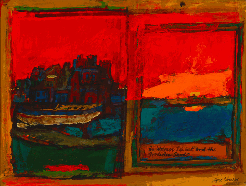 Walmer Lifeboat And The Goodwin Sands by Alfred Cohen