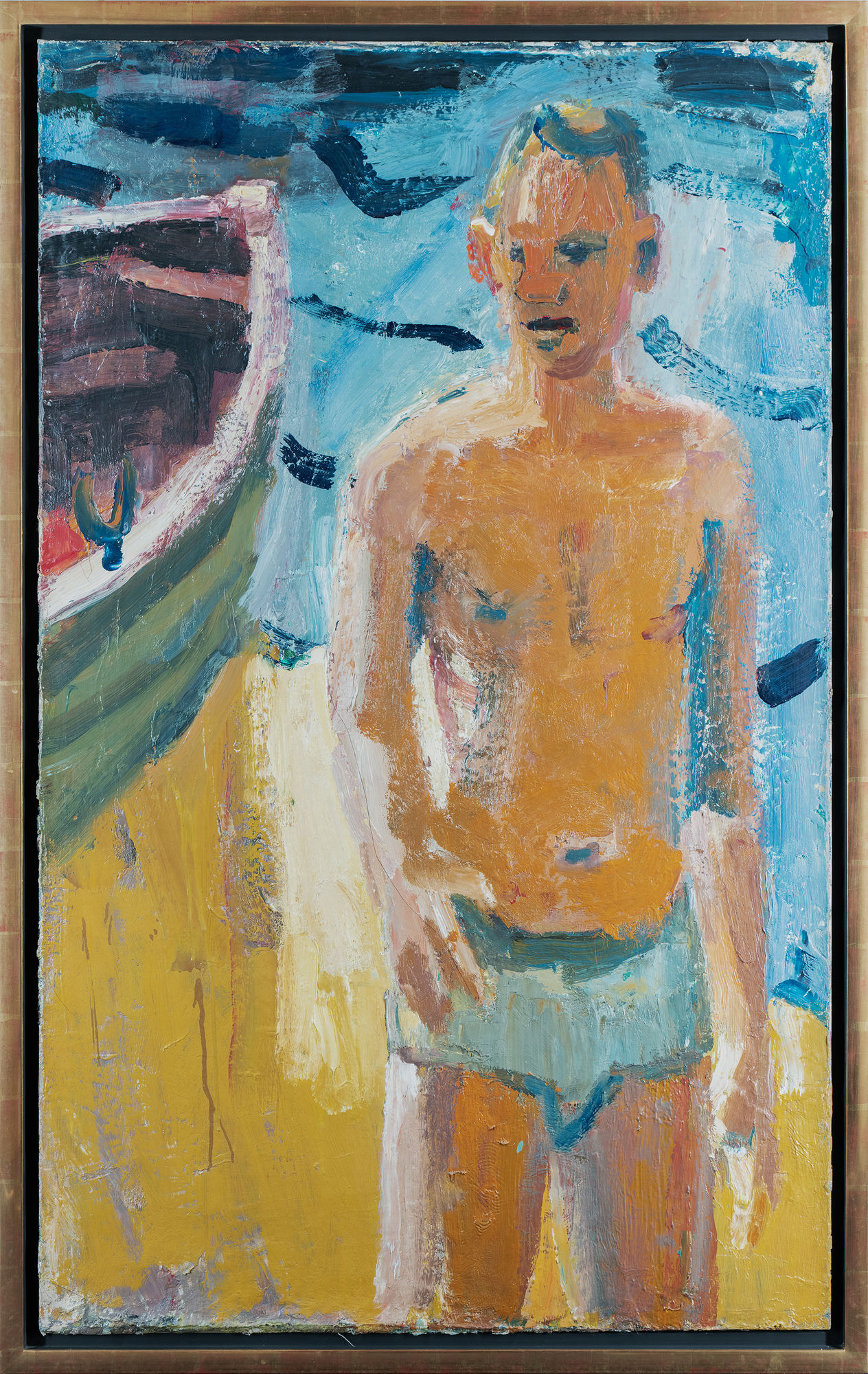 David Park Boy with Rowboat, 1957 Oil on canvas 48 7/8 x 29 3/8 inches 124.1 x 74.6 cm