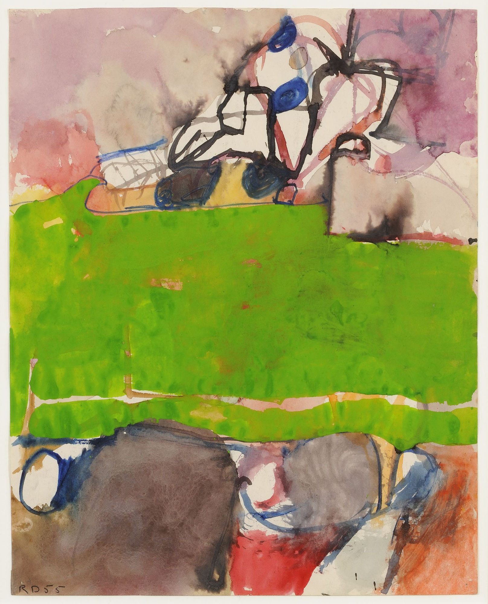 Richard Diebenkorn Untitled, 1955 Gouache on paper 15 x 12 inches 38.1 x 30.48 cm