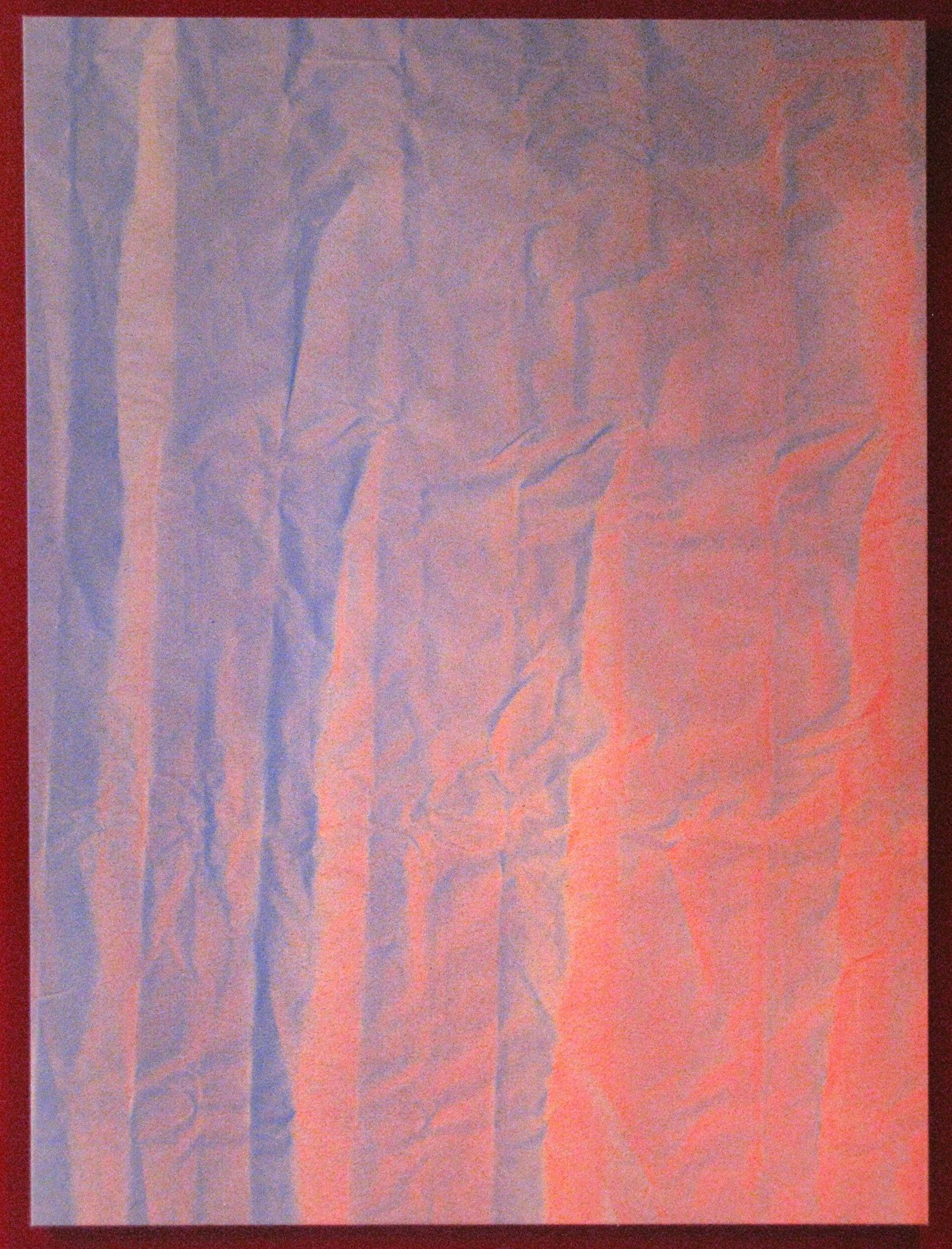 Tauba Auerbach Untitled (Fold), 2010 Acrylic on canvas 60 x 45 inches 152.4 x 114.3 cm