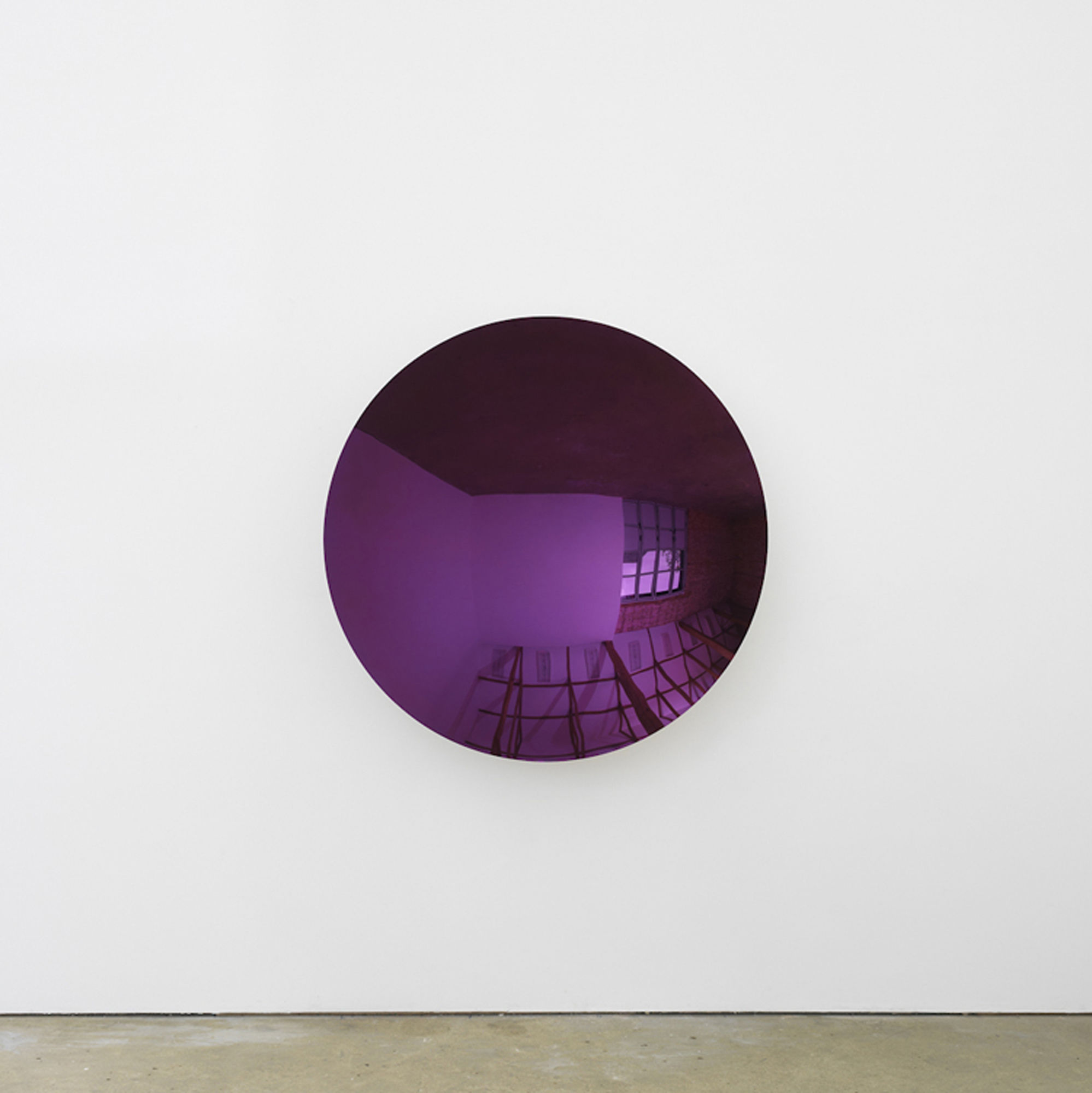 Anish Kapoor Untitled, 2012 Stainless steel and lacquer 52 3/4 x 52 3/4 x 11 3/4 inches 134.0 x 134.0 x 30.0 cm