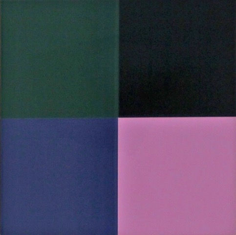 Gerhard Richter Quattro Colori (19. Juni 08), 2008 Lacquer on Alu-Dibond plate, mounted on wood 7 5/8 x 7 5/8 inches