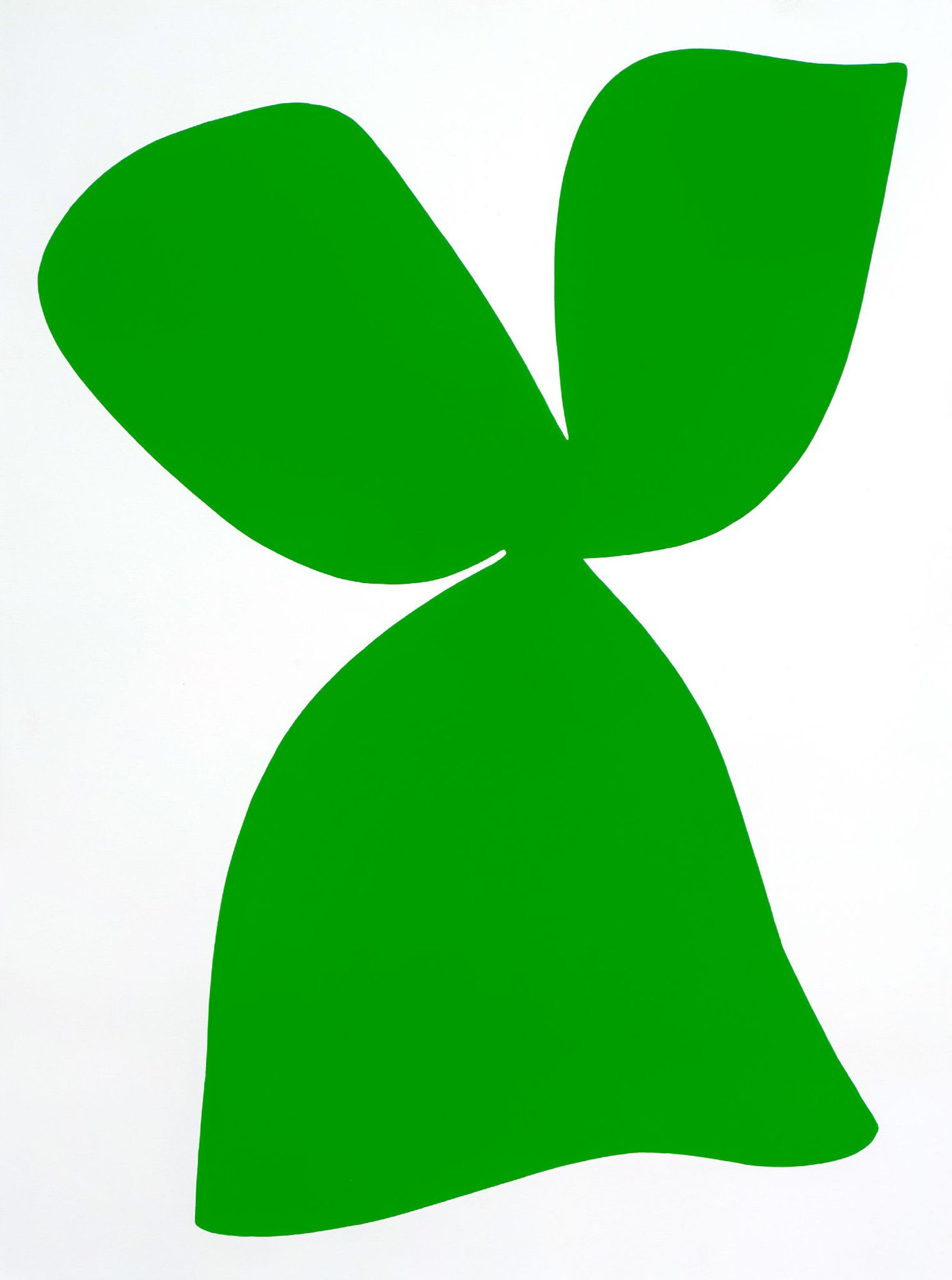 Paul Kremer Pop! (green paper study), 2021 Acrylic on paper 30 x 22 inches 76.2 x 55.9 cm