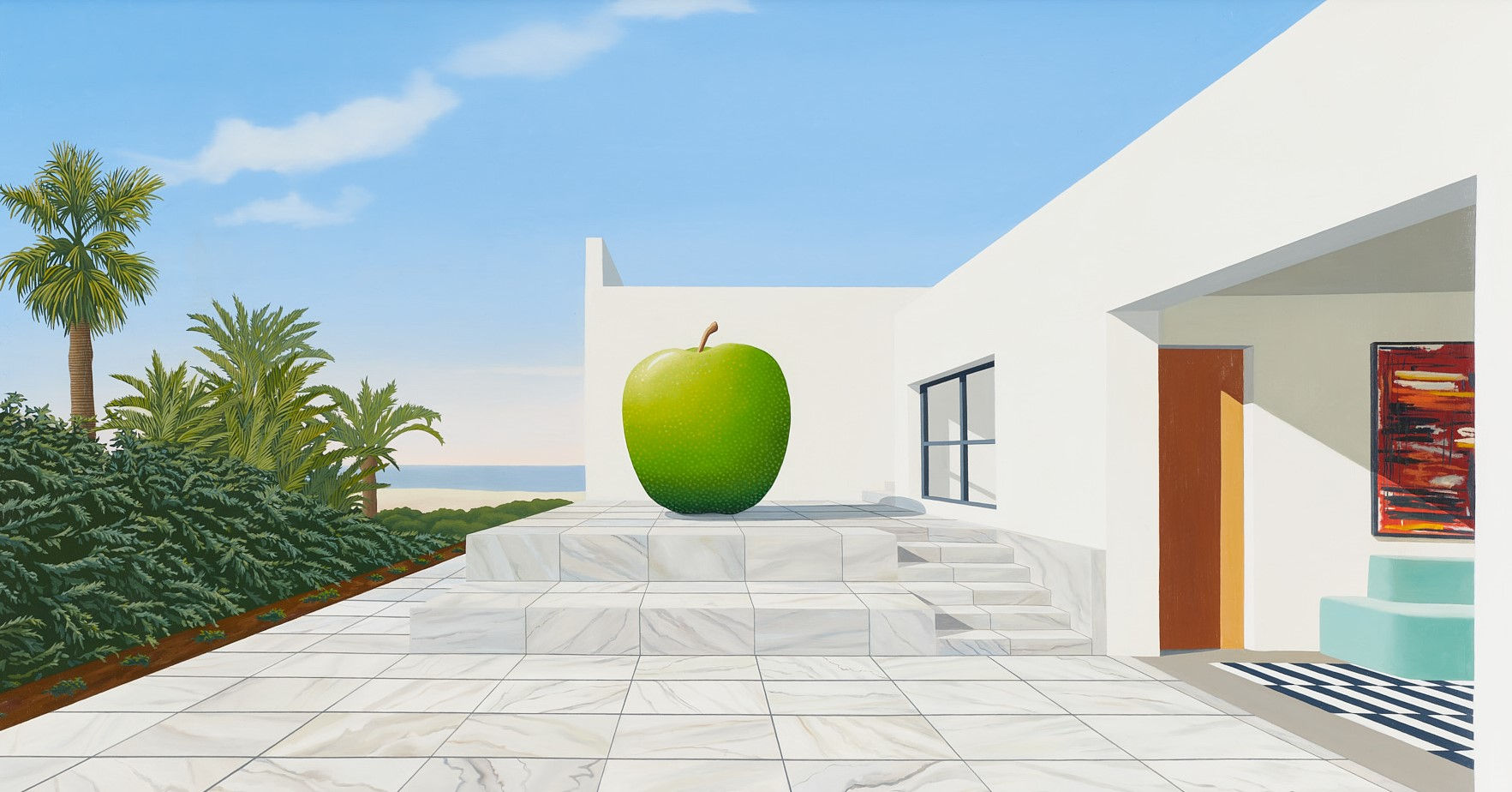 Tom McKinley Big Apple, 2020 Oil on panel 26 x 49 inches