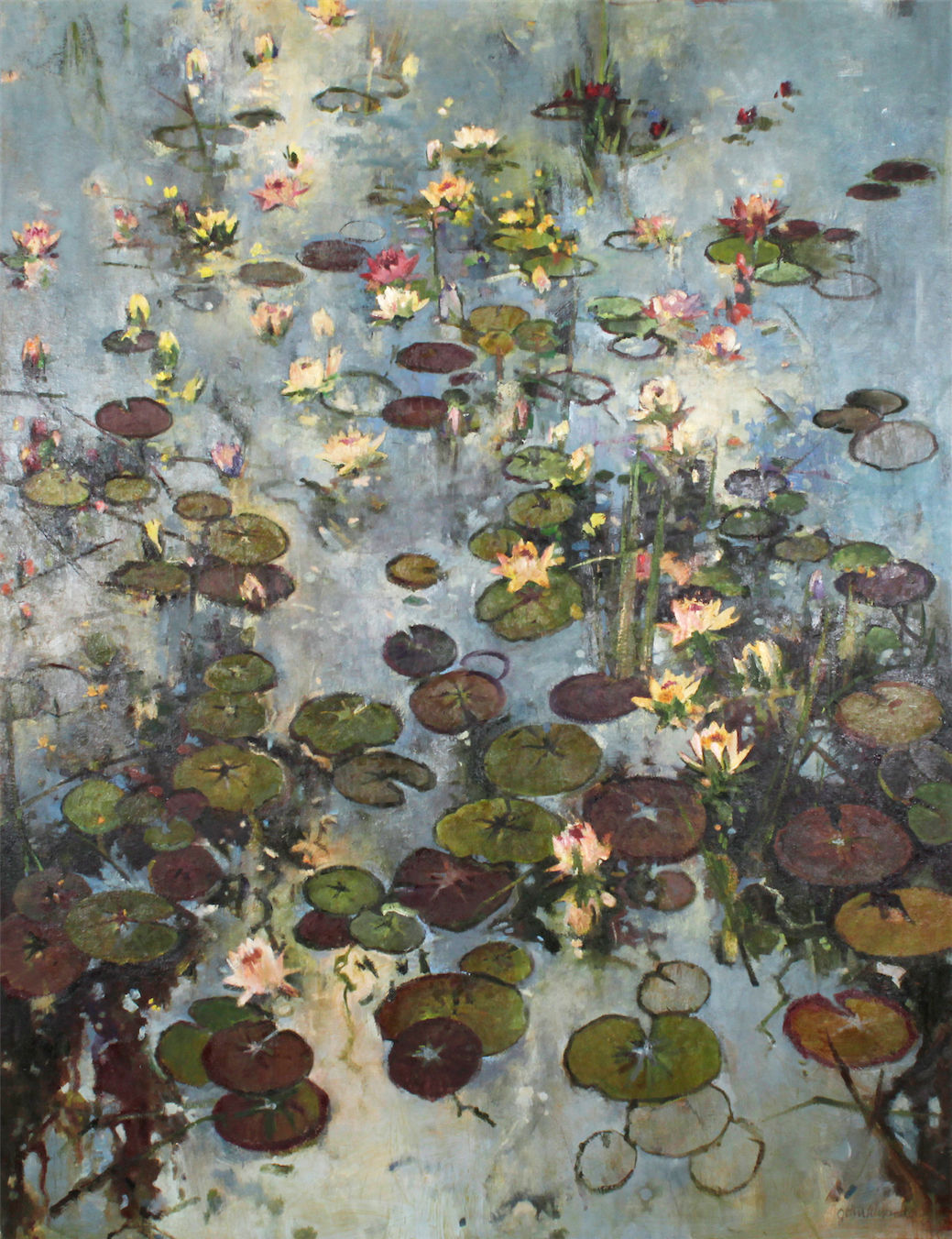 John Alexander My Backyard, and Welcome To It, 2016 Oil on canvas 78 x 60 inches