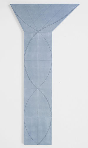 Robert Mangold Column Structure V, 2006 Acrylic and black pencil on canvas 120 x 60 inches