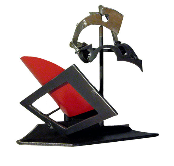 Mark di Suvero From Antarctica, 2008 Steel, stainless steel 32 1/2 x 37 x 35 inches