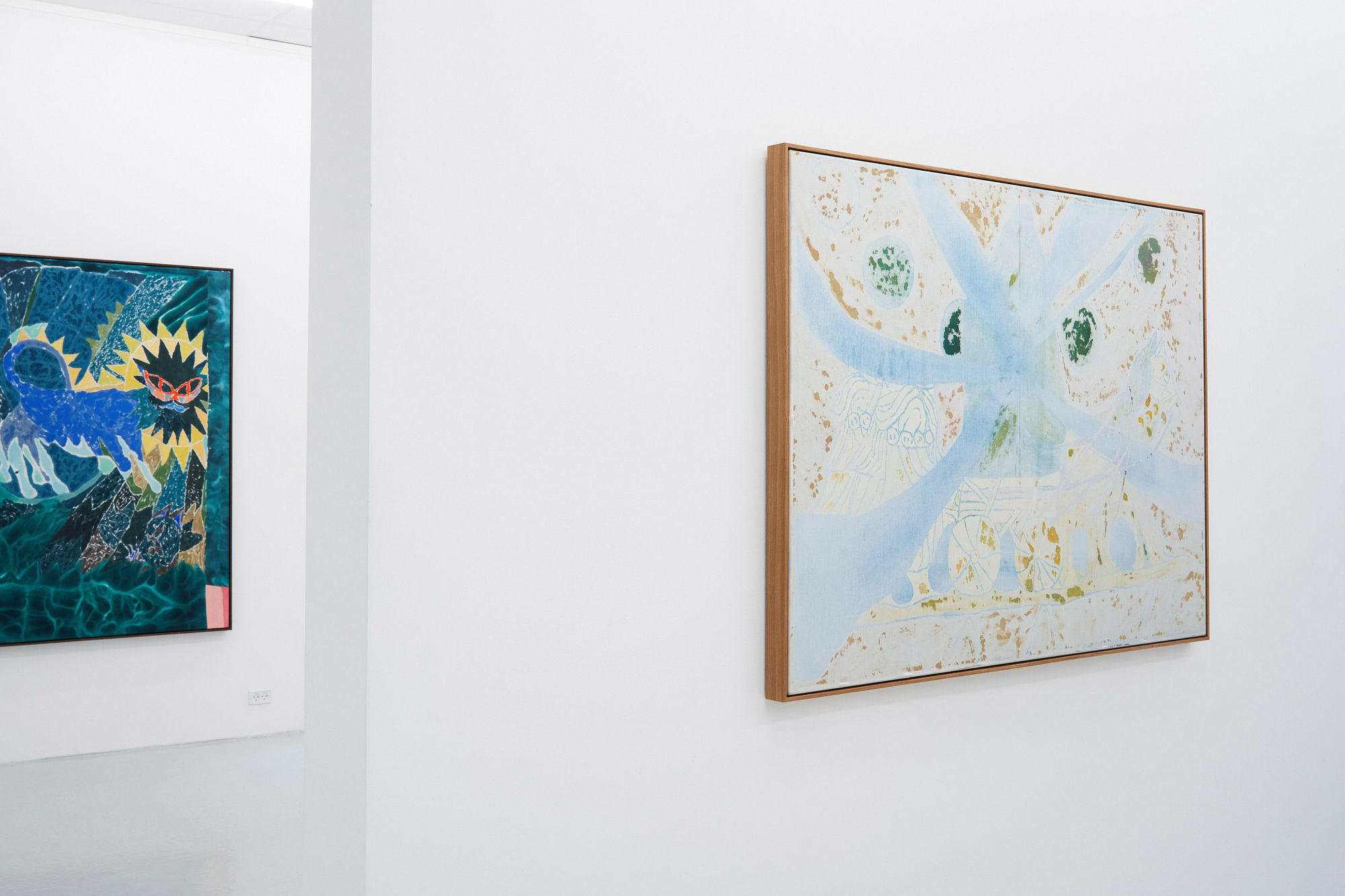 Installation view Jakob Oksbjerg Something to Believe 2024, Bricks Gallery