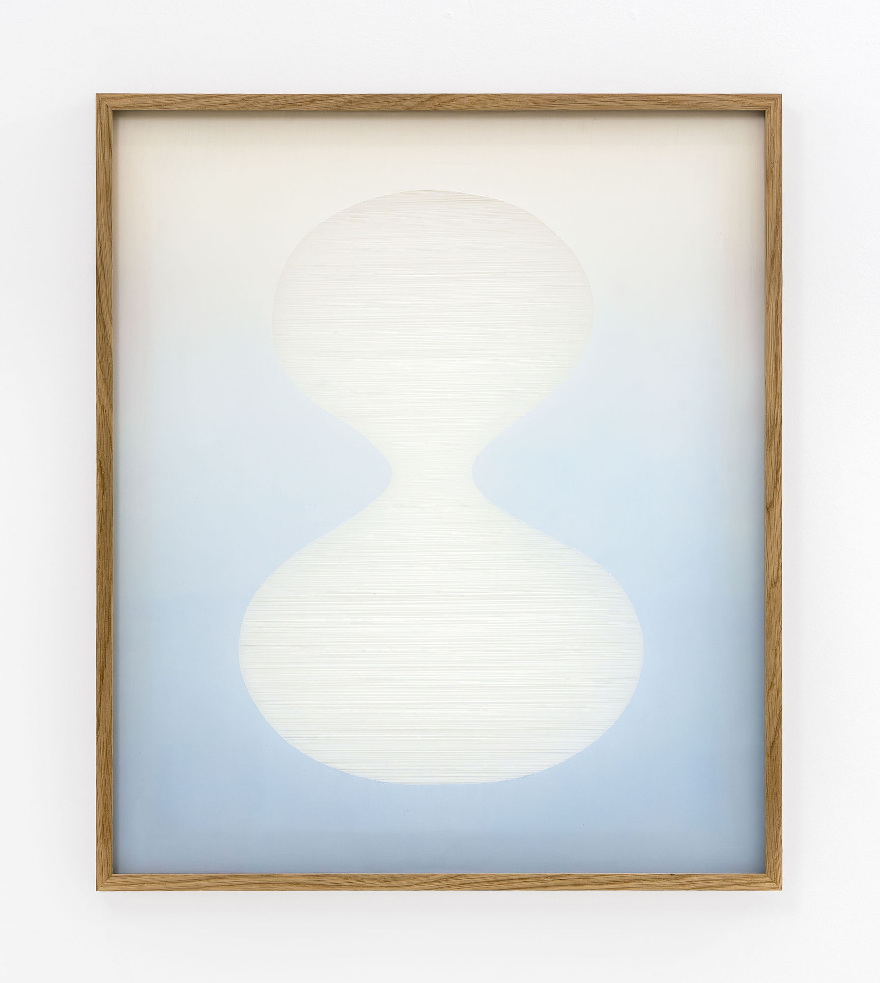 Martha Skou Gesture 1, 2023 Modal, oak frame, UltraVue glass 72 x 61,5 cm