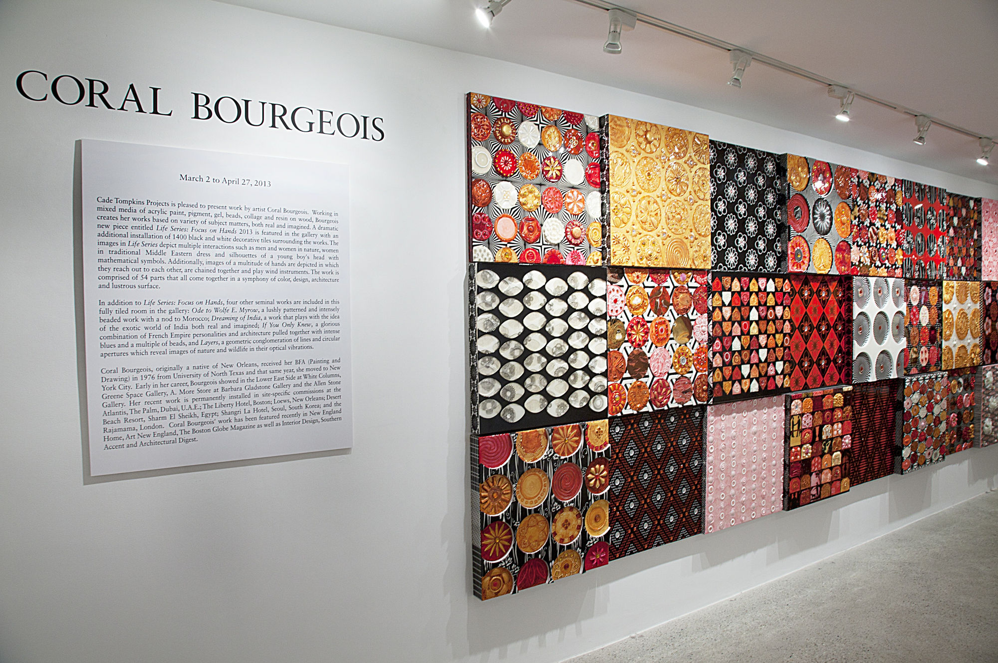 Coral Bourgeois Installation View, Cade Tompkins Projects