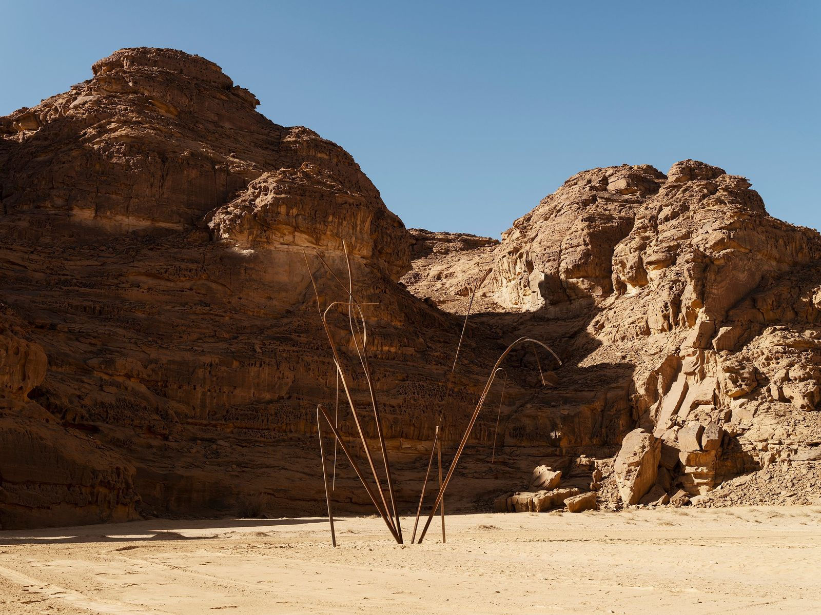 Monika Sosnowska, Silent Witnesses of The Past, 2022 Desert X AlUla 2022, Saudi Arabia