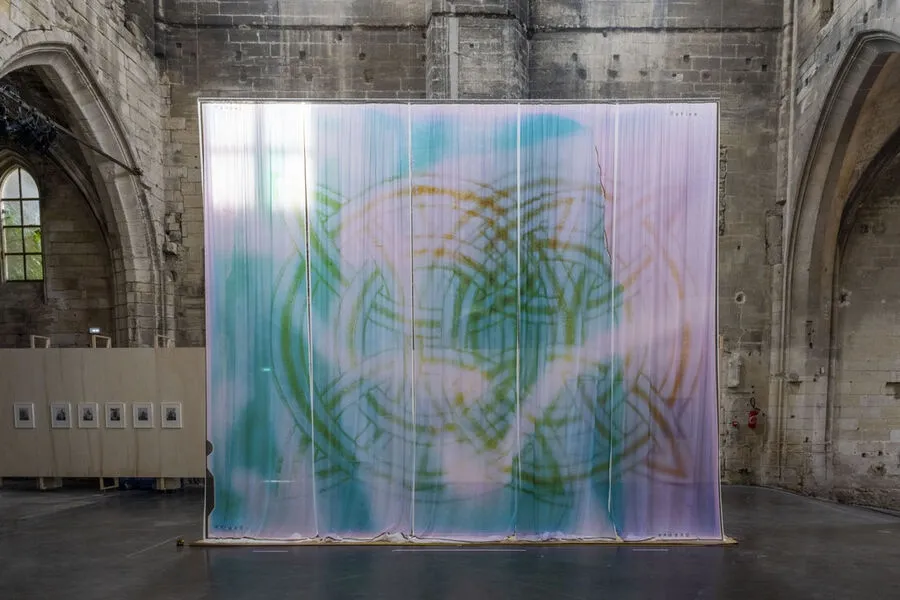 Installation views, Selection for the Louis Roederer Discovery Award &ndash; Les Rencontres de la photographie d&rsquo;Arles, Eglise des fr&egrave;res pr&ecirc;cheurs, 2021. Coutresy of the artist and galerie frank elbaz, Paris. Ph: Marjorie Sardanne