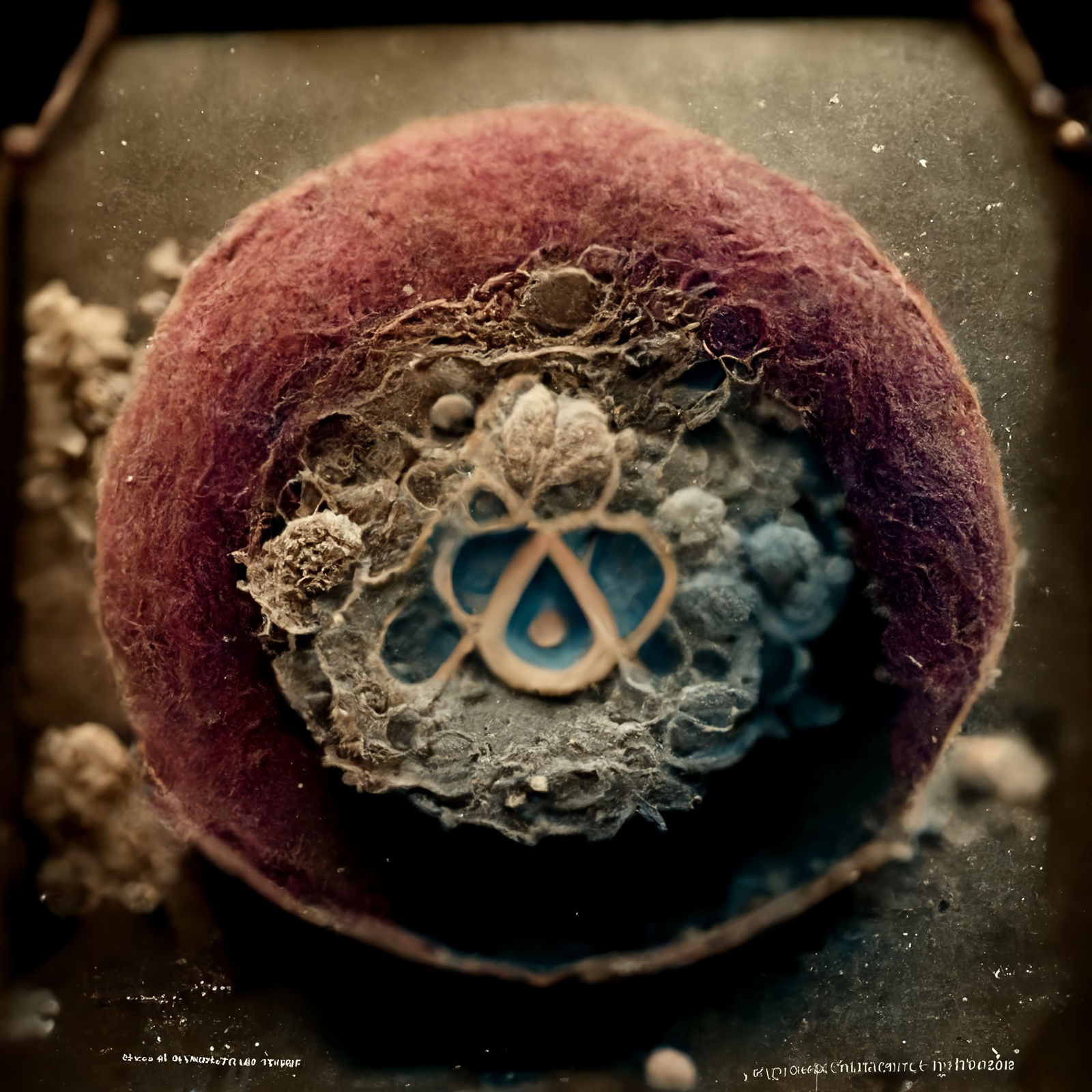 Micrographica Alpha, 2021 Archival pigment print on paper, 20x20 inches or glass and gold leaf, 10x10 inches