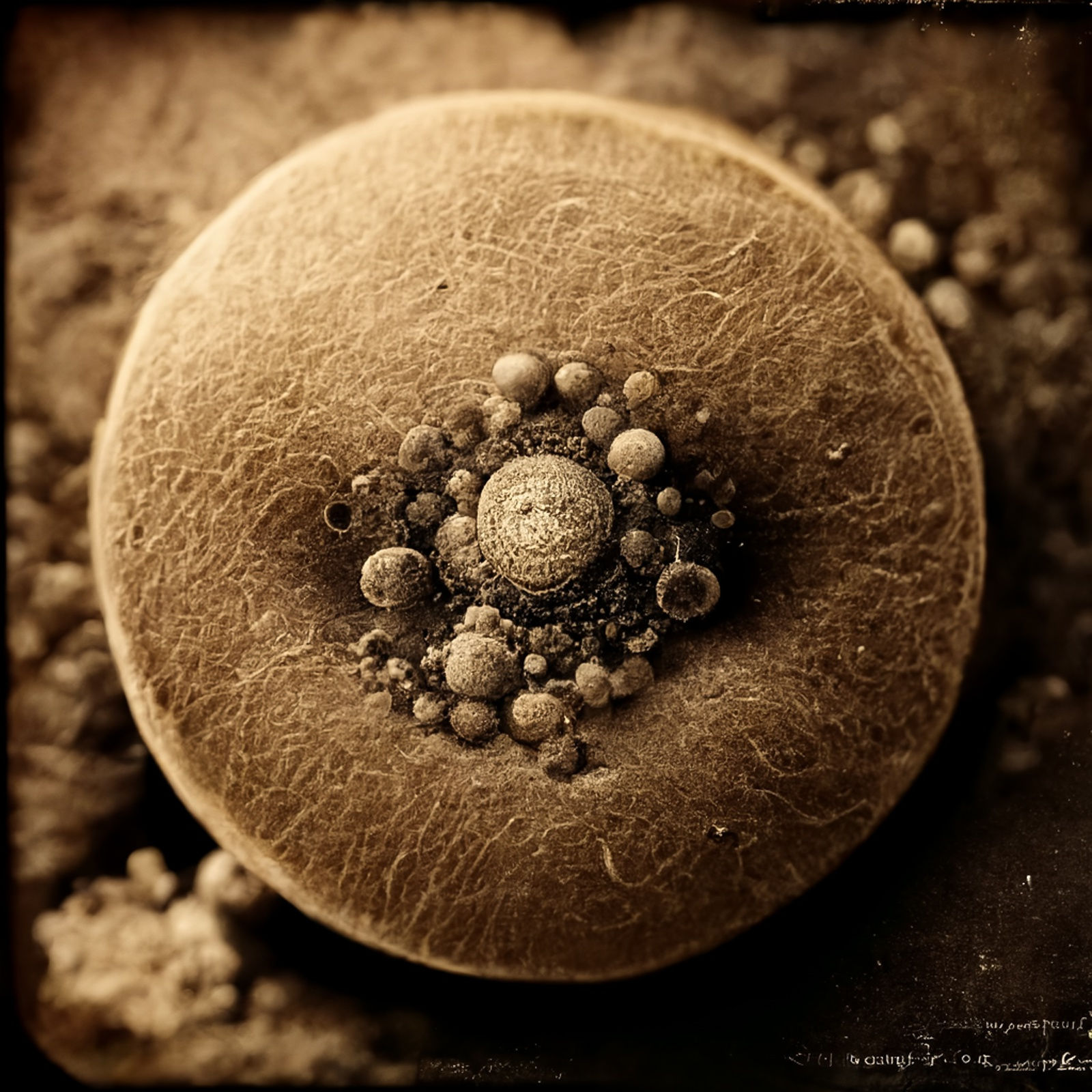 Micrographica Beta, 2021 Archival pigment print on paper, 20x20 inches or glass and gold leaf, 10x10 inches