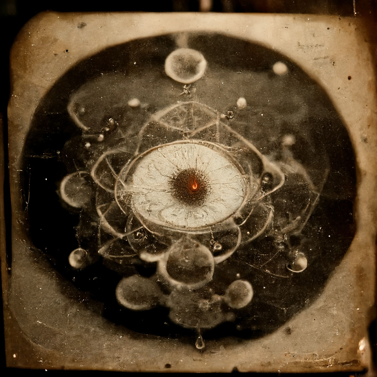 Organism #6991, 2021 Archival pigment print on paper, 20x20 inches or glass and gold leaf, 10x10 inches